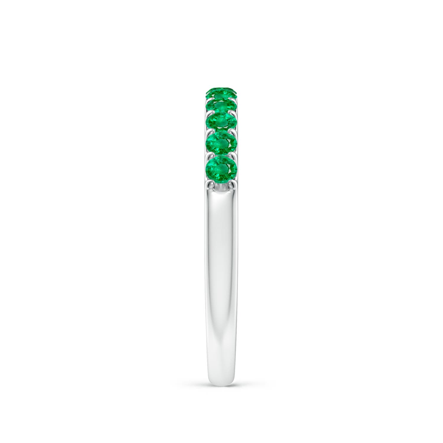 AAA - Emerald / 0.42 CT / 14 KT White Gold