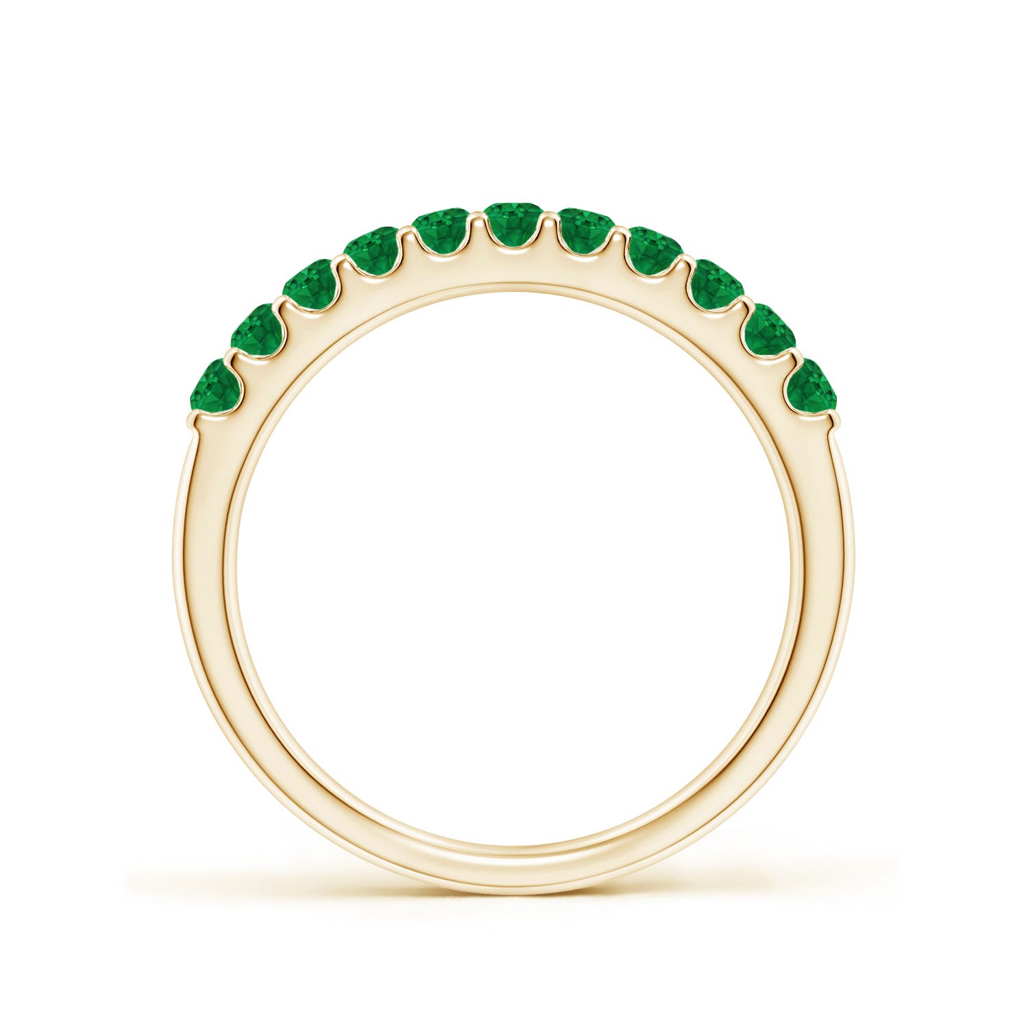 AAA - Emerald / 0.42 CT / 14 KT Yellow Gold