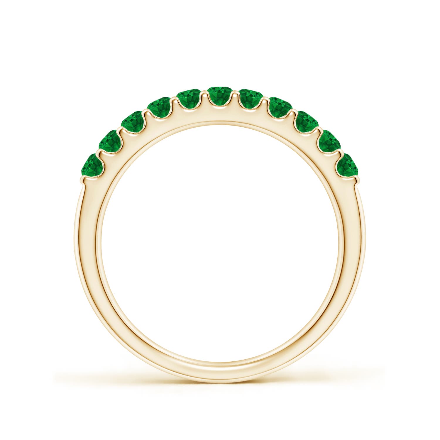 AAAA - Emerald / 0.42 CT / 14 KT Yellow Gold