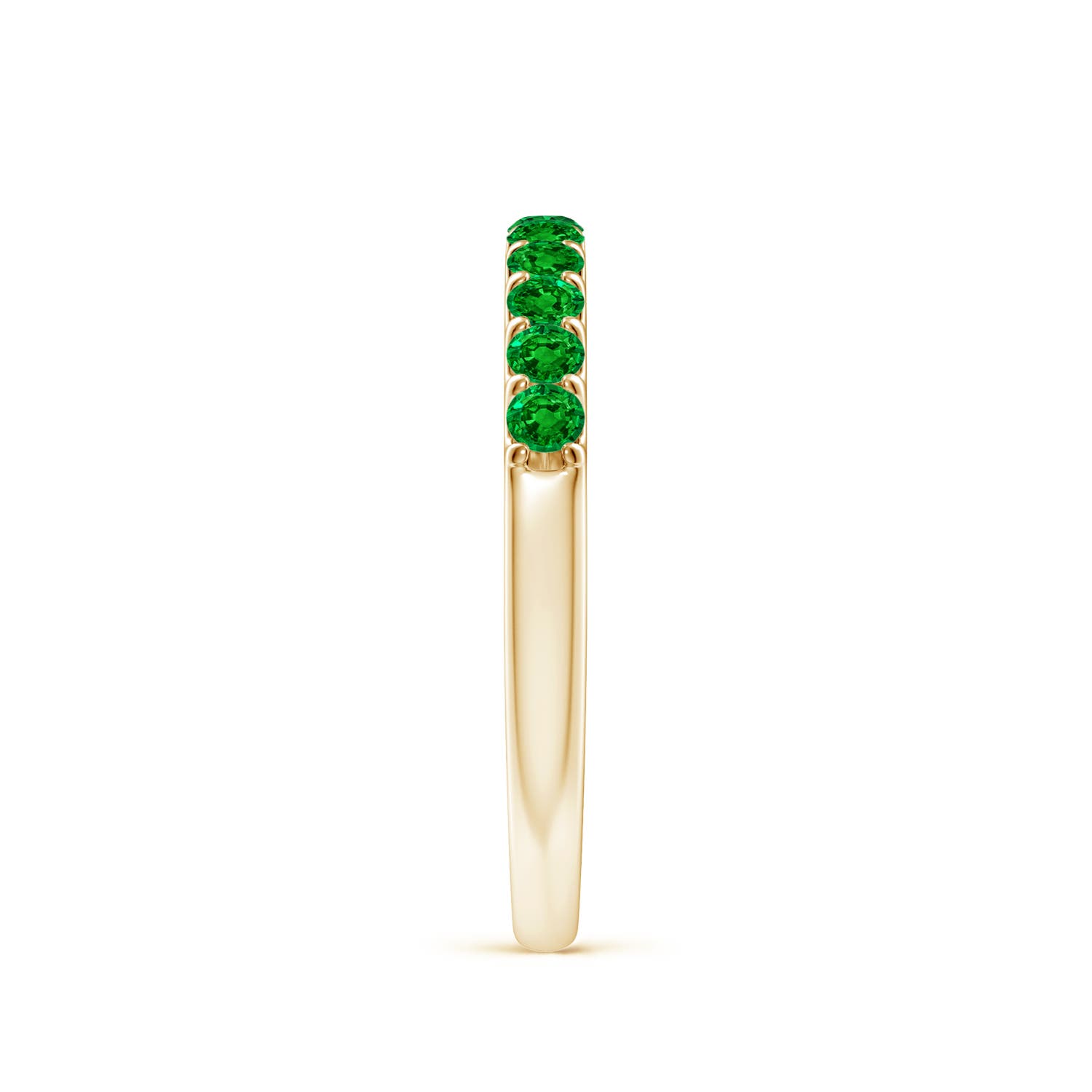 AAAA - Emerald / 0.42 CT / 14 KT Yellow Gold