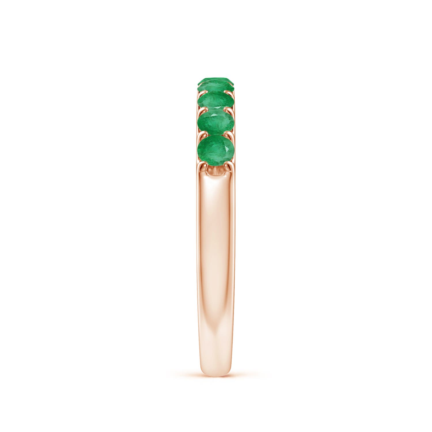 A - Emerald / 0.57 CT / 14 KT Rose Gold