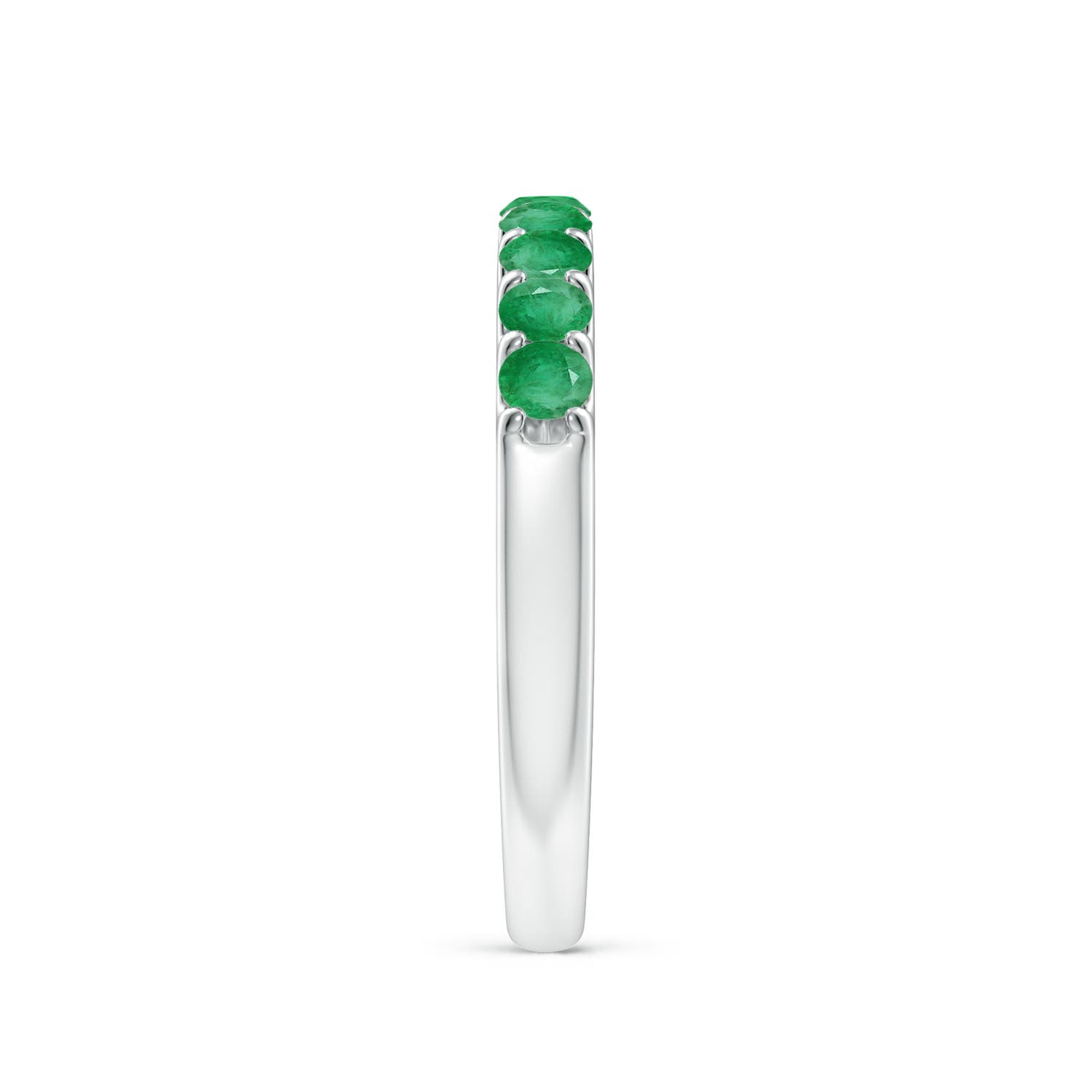 A - Emerald / 0.57 CT / 14 KT White Gold