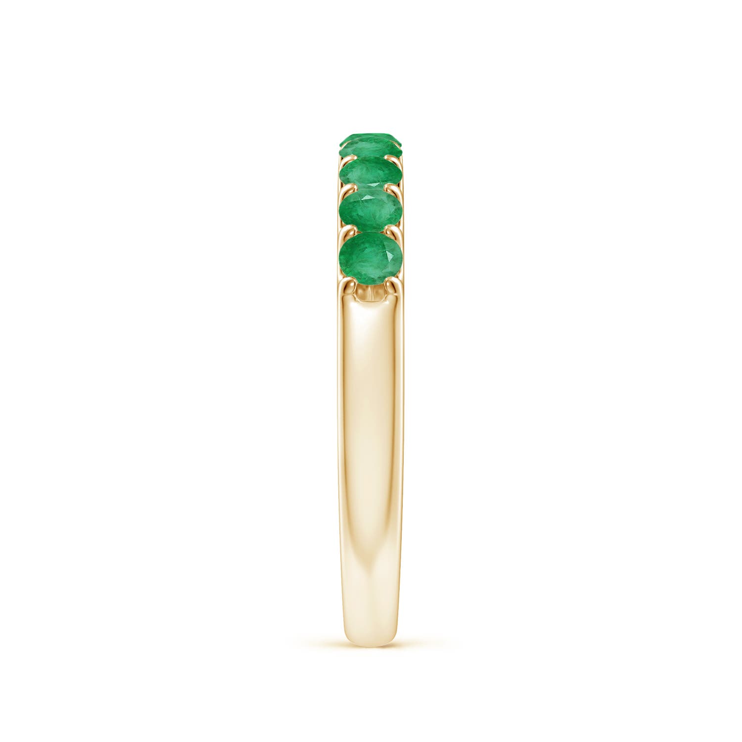 A - Emerald / 0.57 CT / 14 KT Yellow Gold