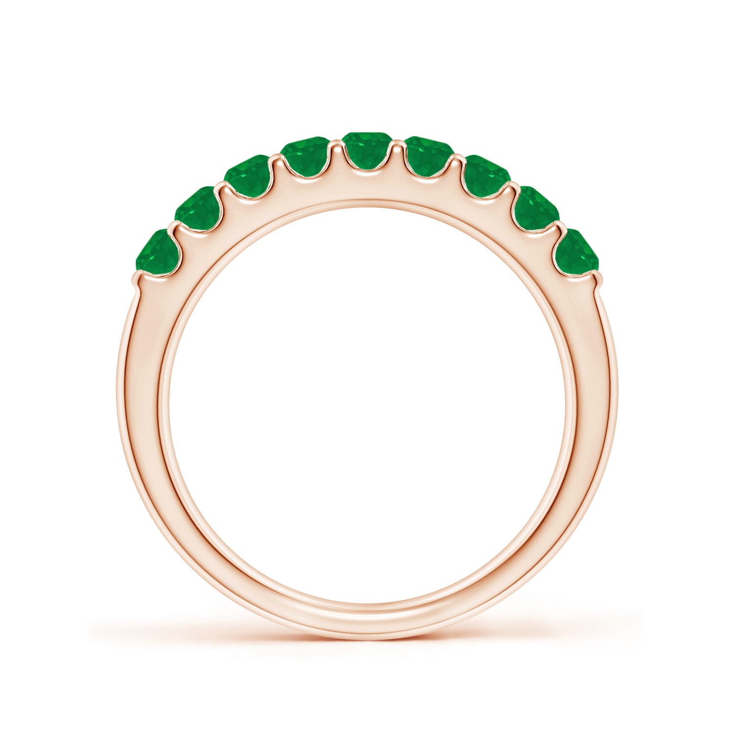 AA - Emerald / 0.57 CT / 14 KT Rose Gold