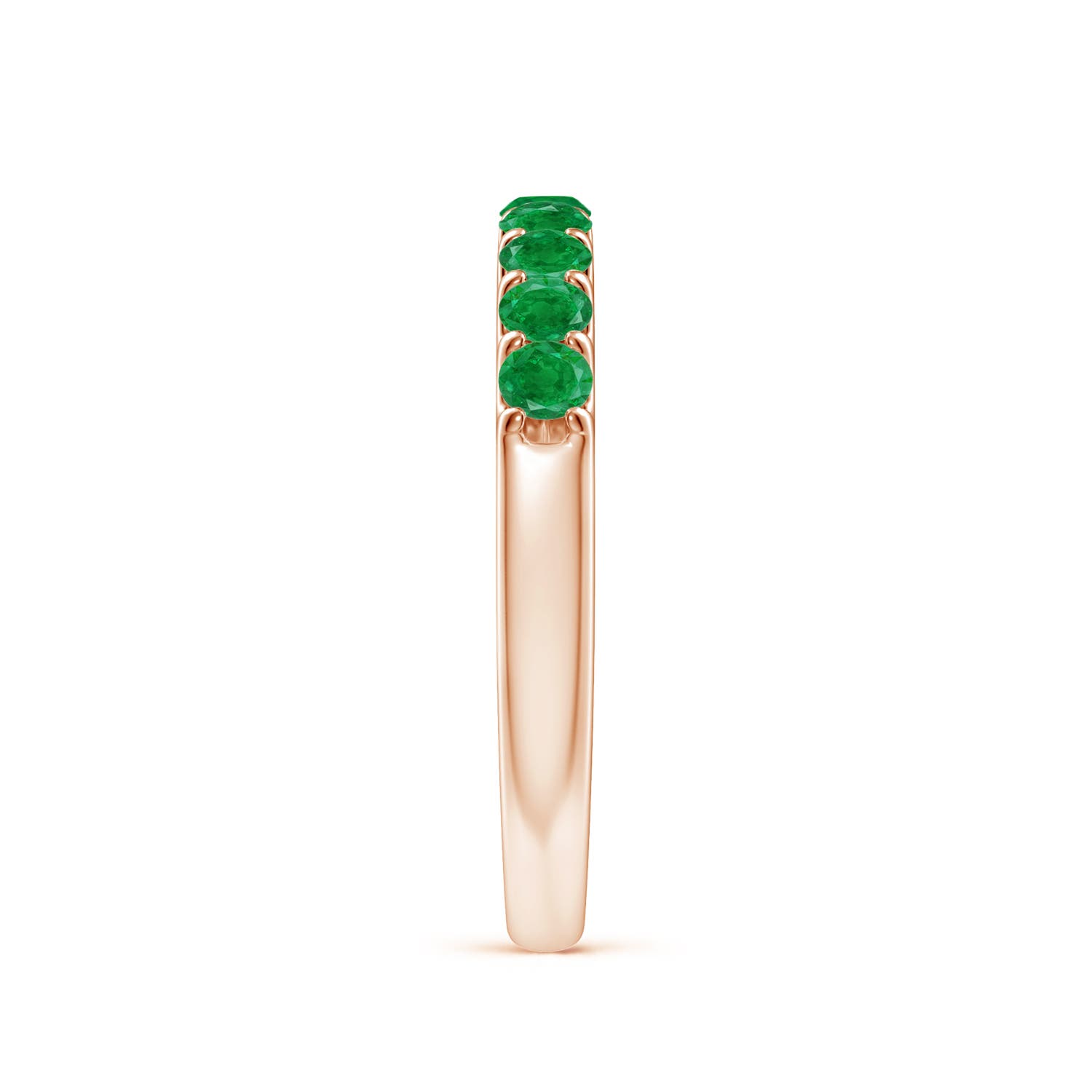 AA - Emerald / 0.57 CT / 14 KT Rose Gold