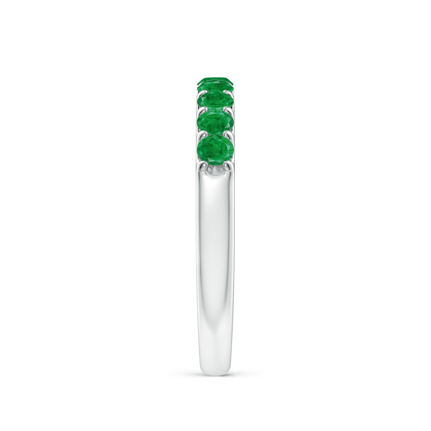 AA - Emerald / 0.57 CT / 14 KT White Gold