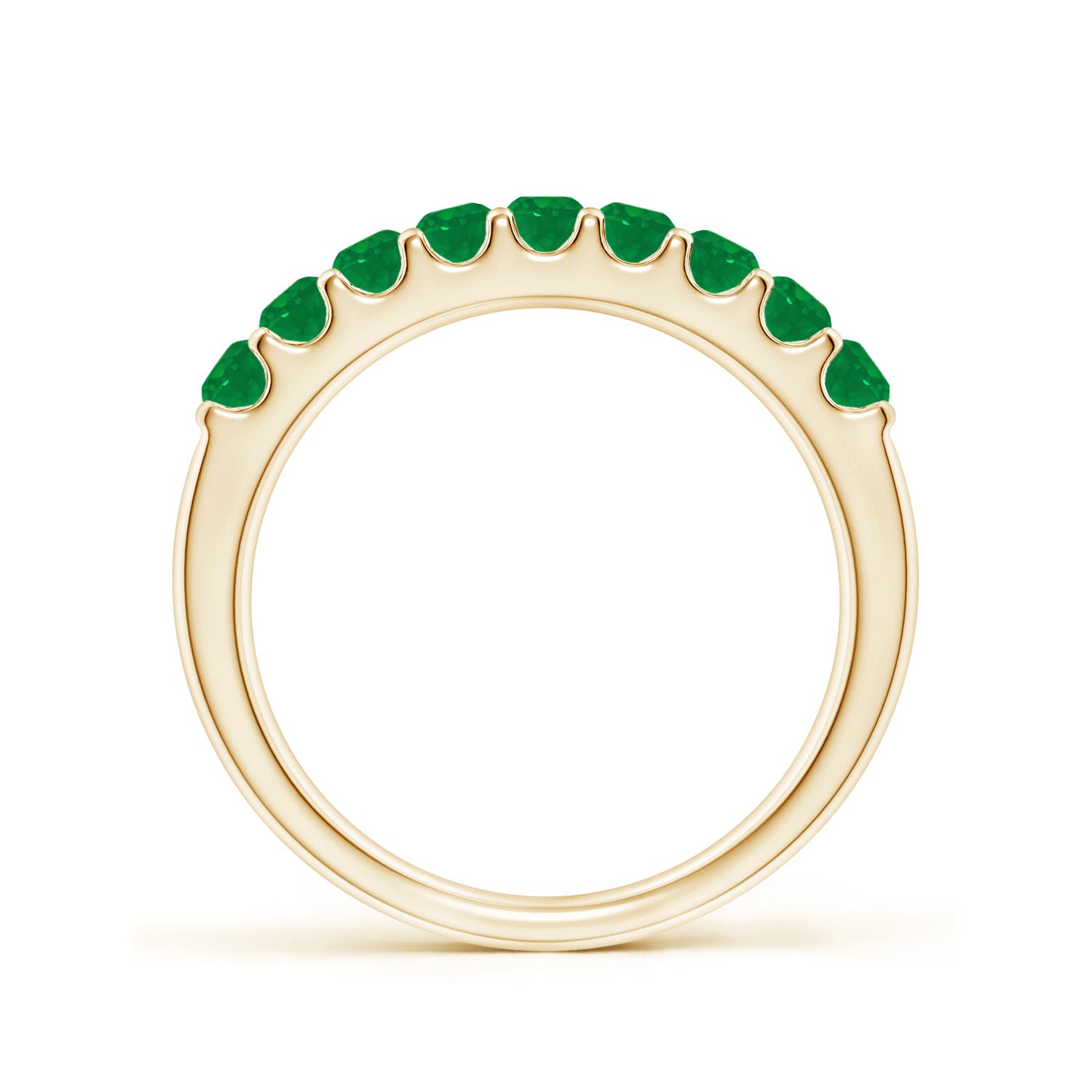 AA - Emerald / 0.57 CT / 14 KT Yellow Gold