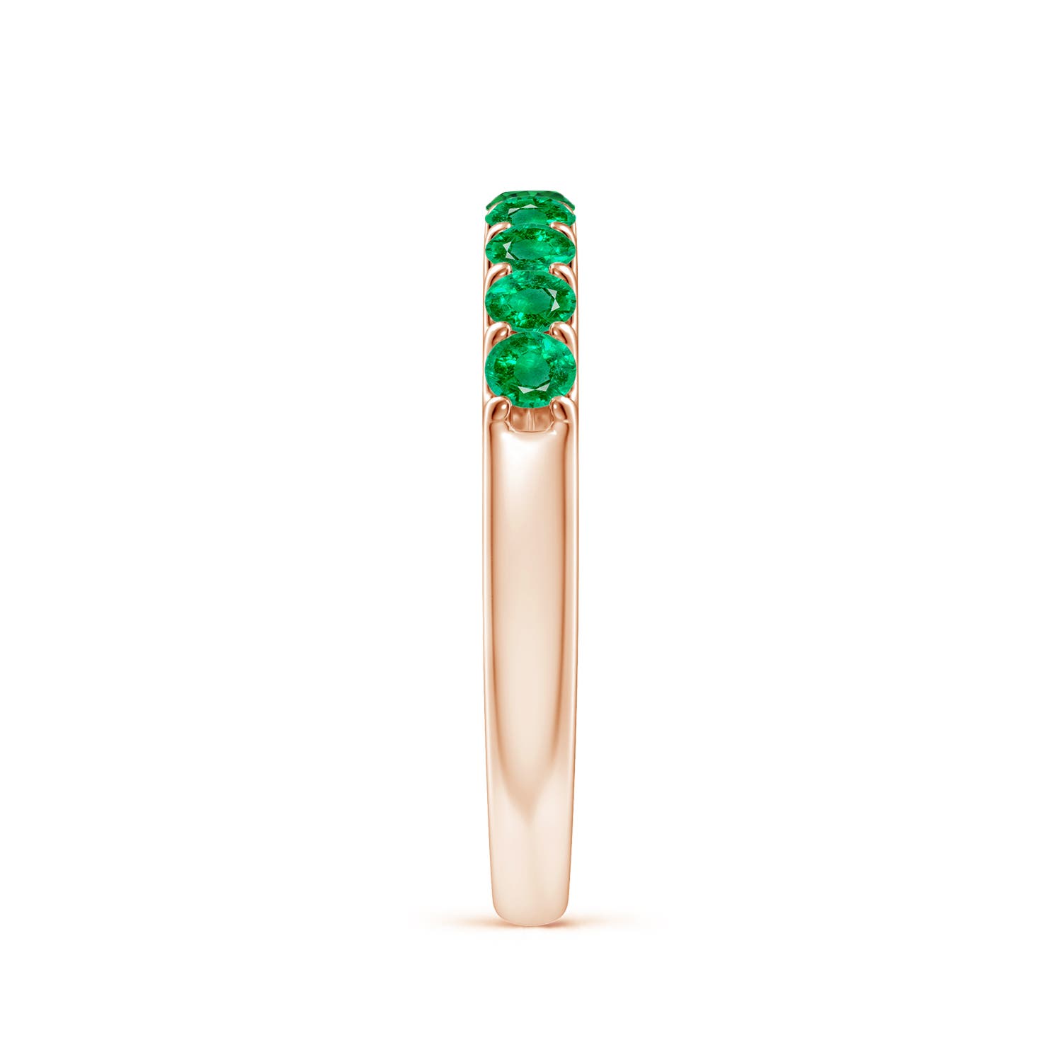 AAA - Emerald / 0.57 CT / 14 KT Rose Gold