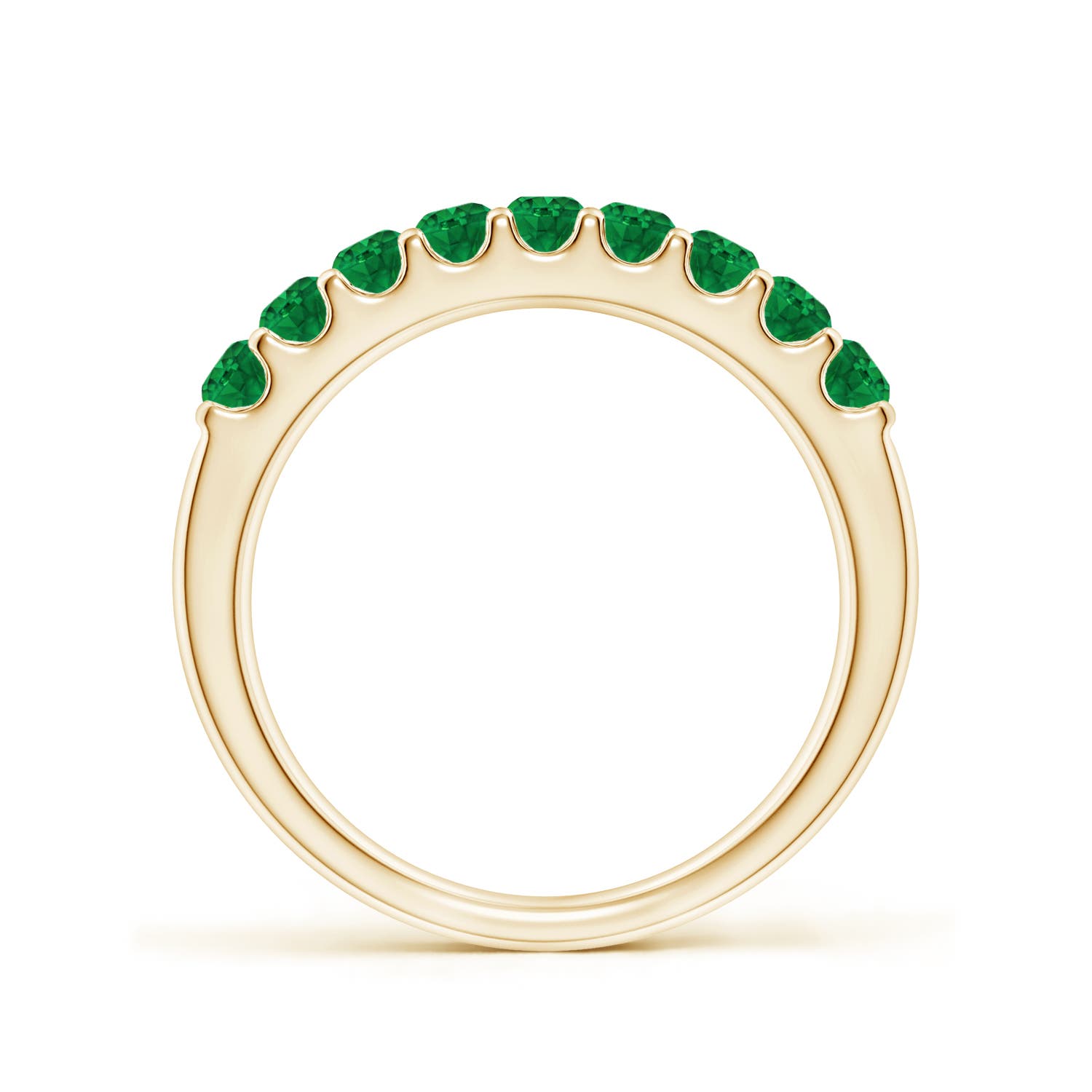 AAA - Emerald / 0.57 CT / 14 KT Yellow Gold