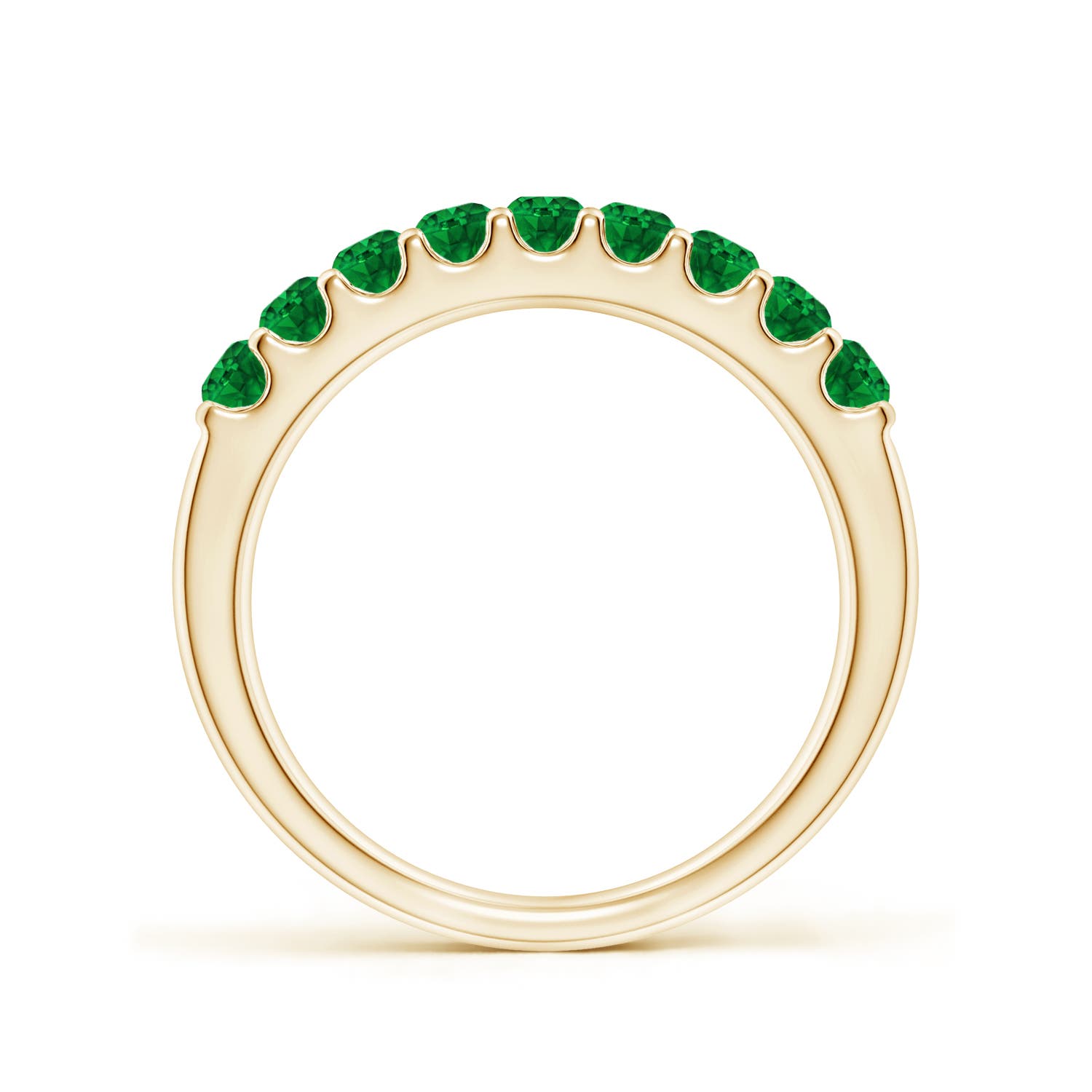 AAAA - Emerald / 0.57 CT / 14 KT Yellow Gold