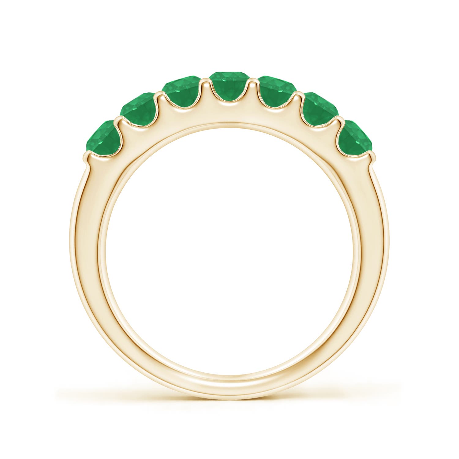 A - Emerald / 0.77 CT / 14 KT Yellow Gold