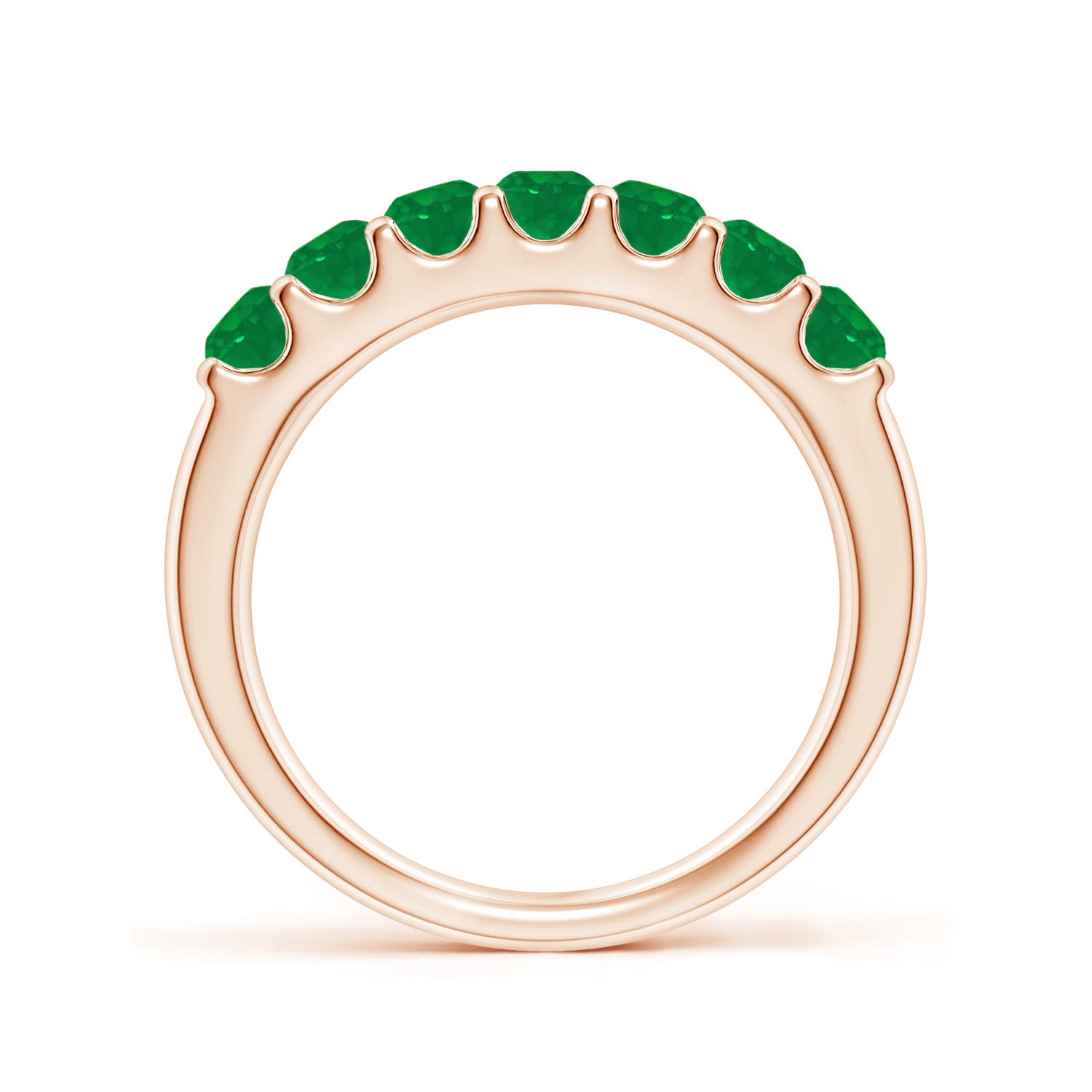 AA - Emerald / 0.77 CT / 14 KT Rose Gold