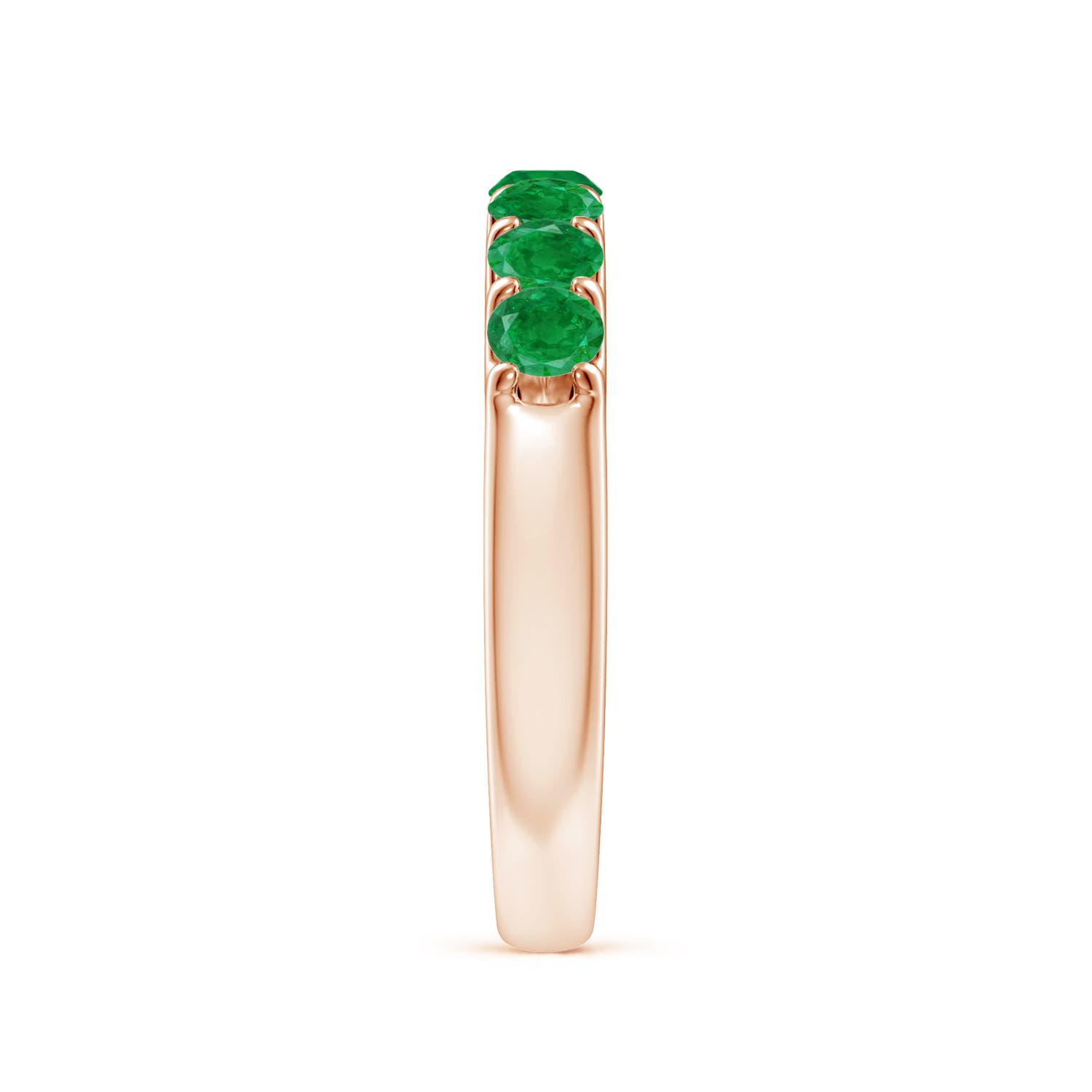 AA - Emerald / 0.77 CT / 14 KT Rose Gold