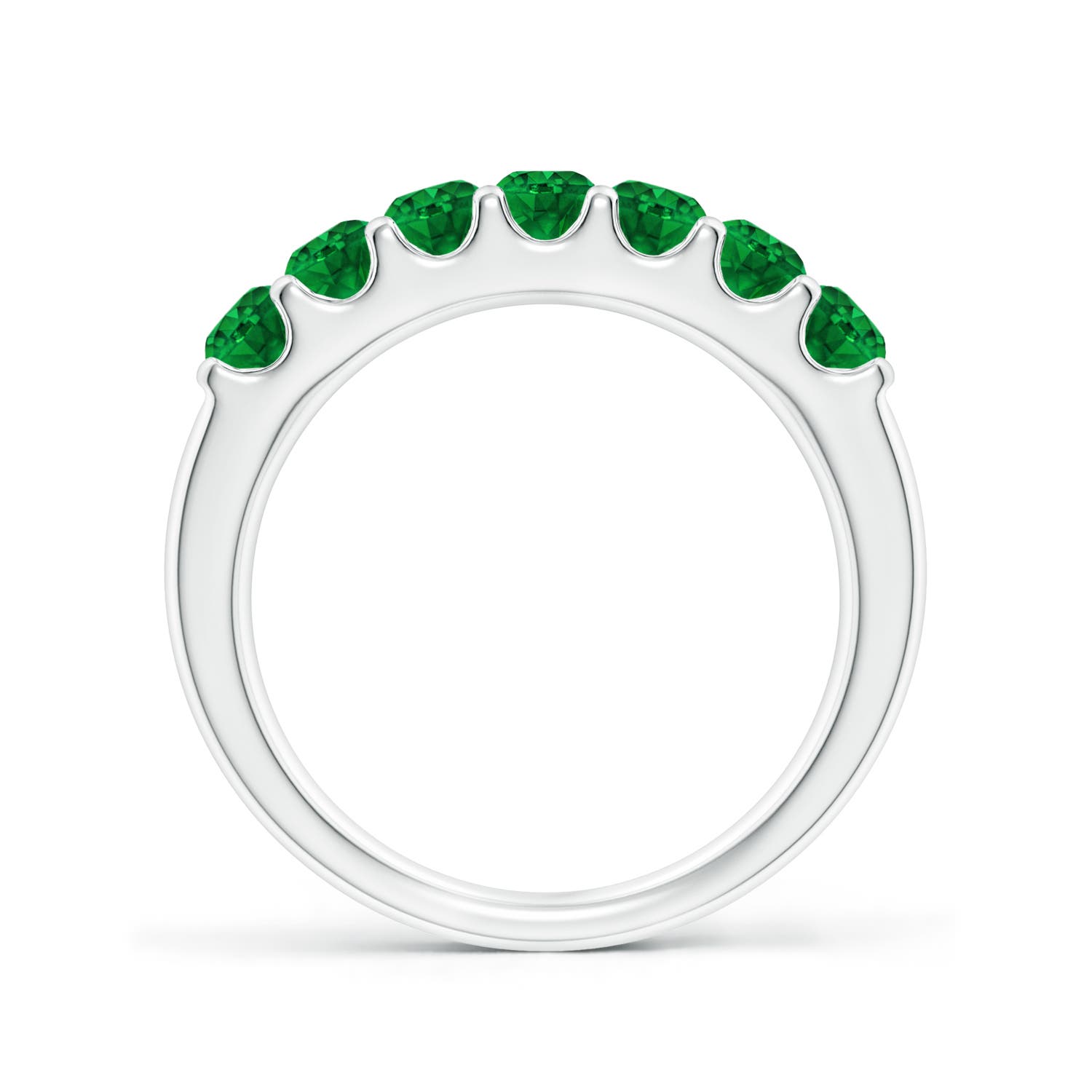 AAAA - Emerald / 0.77 CT / 14 KT White Gold