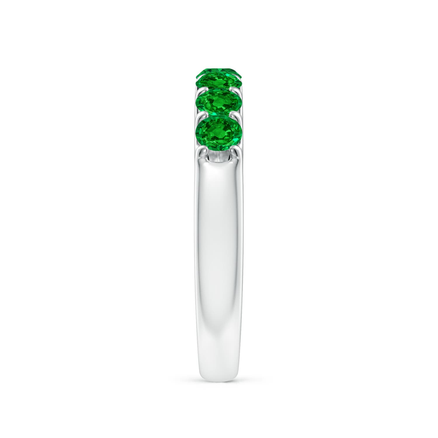 AAAA - Emerald / 0.77 CT / 14 KT White Gold