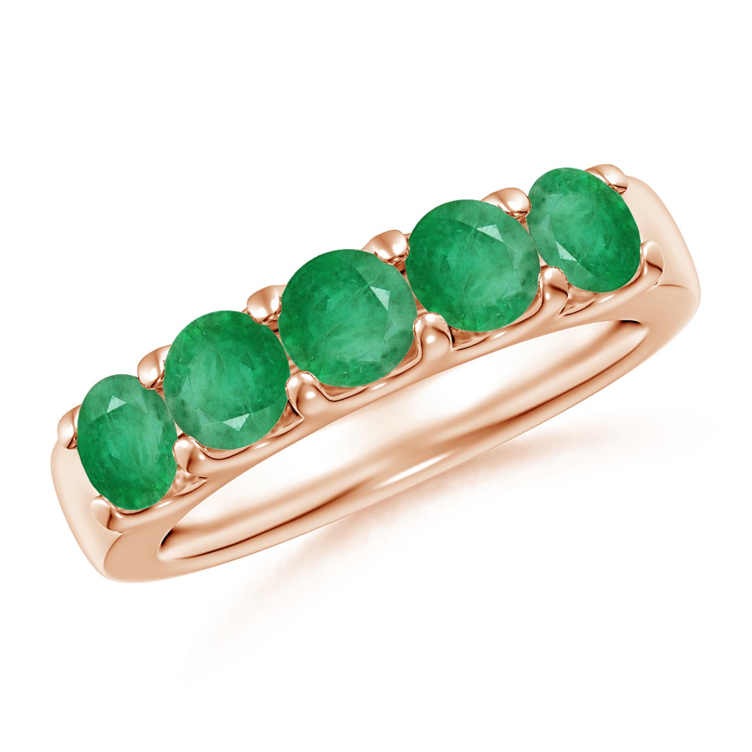 A - Emerald / 1.35 CT / 14 KT Rose Gold