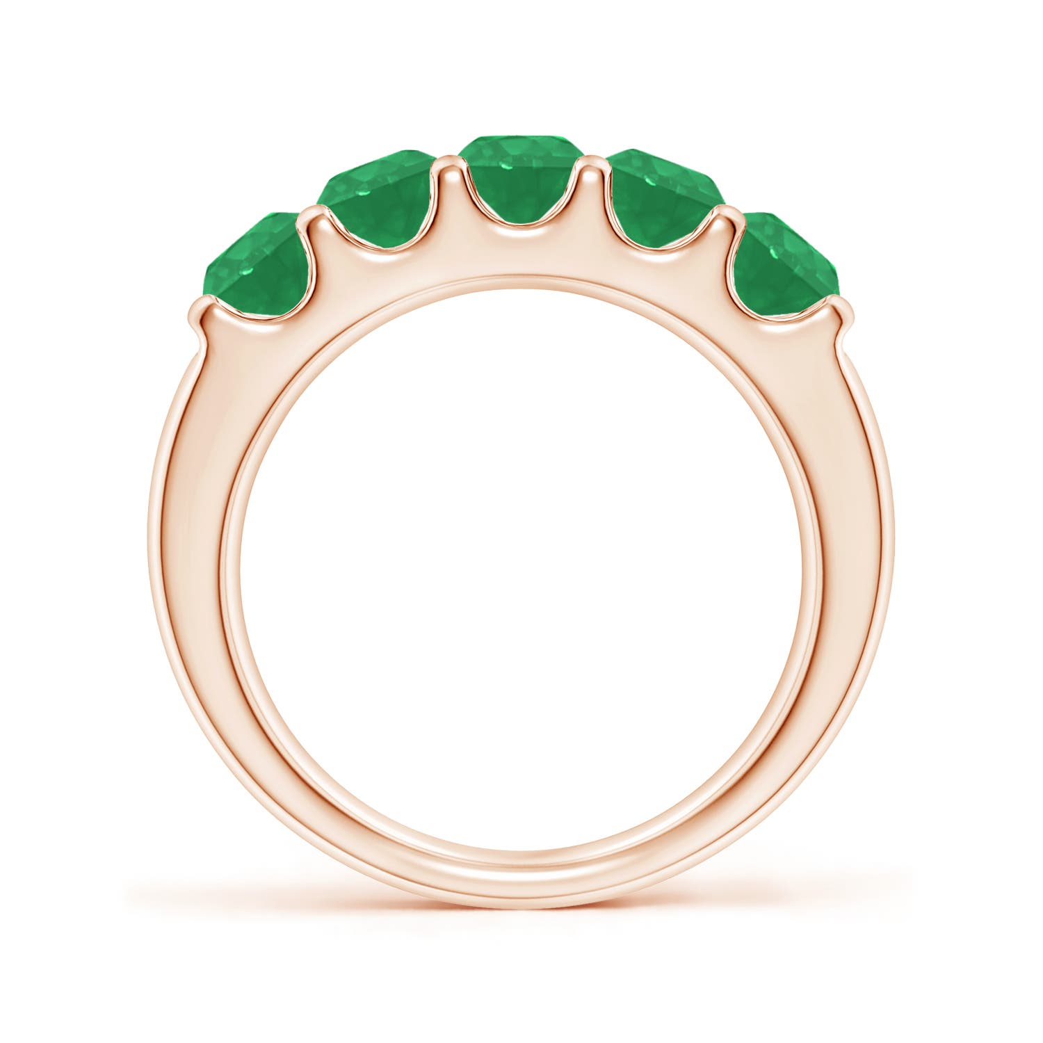 A - Emerald / 1.35 CT / 14 KT Rose Gold