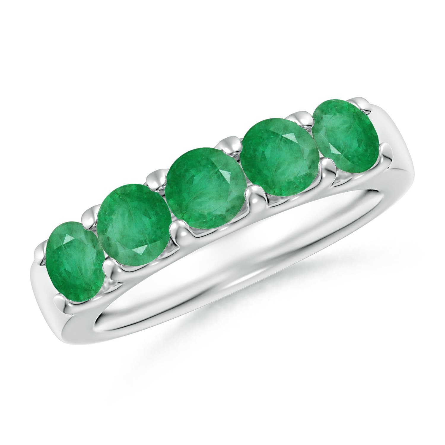 A - Emerald / 1.35 CT / 14 KT White Gold