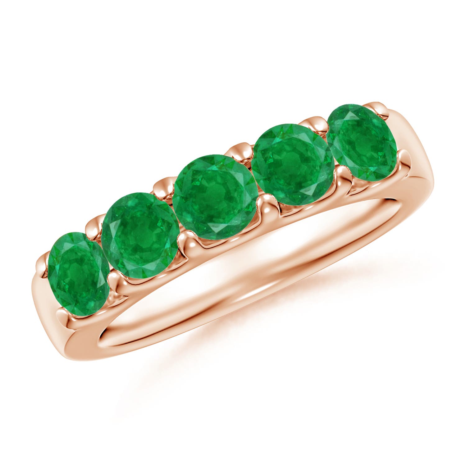 AA - Emerald / 1.35 CT / 14 KT Rose Gold