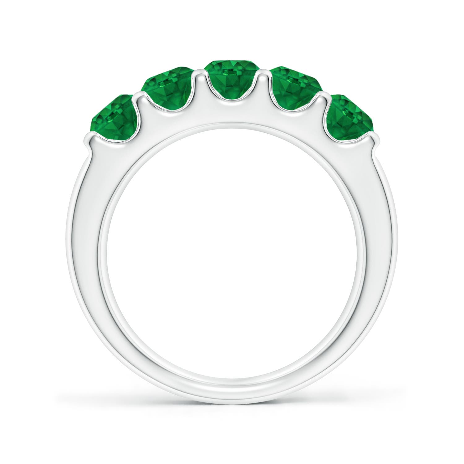 AAA - Emerald / 1.35 CT / 14 KT White Gold