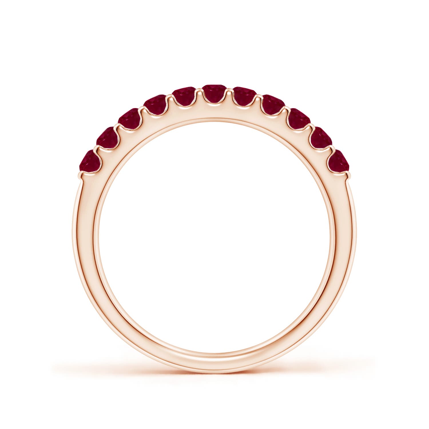 A - Ruby / 0.61 CT / 14 KT Rose Gold