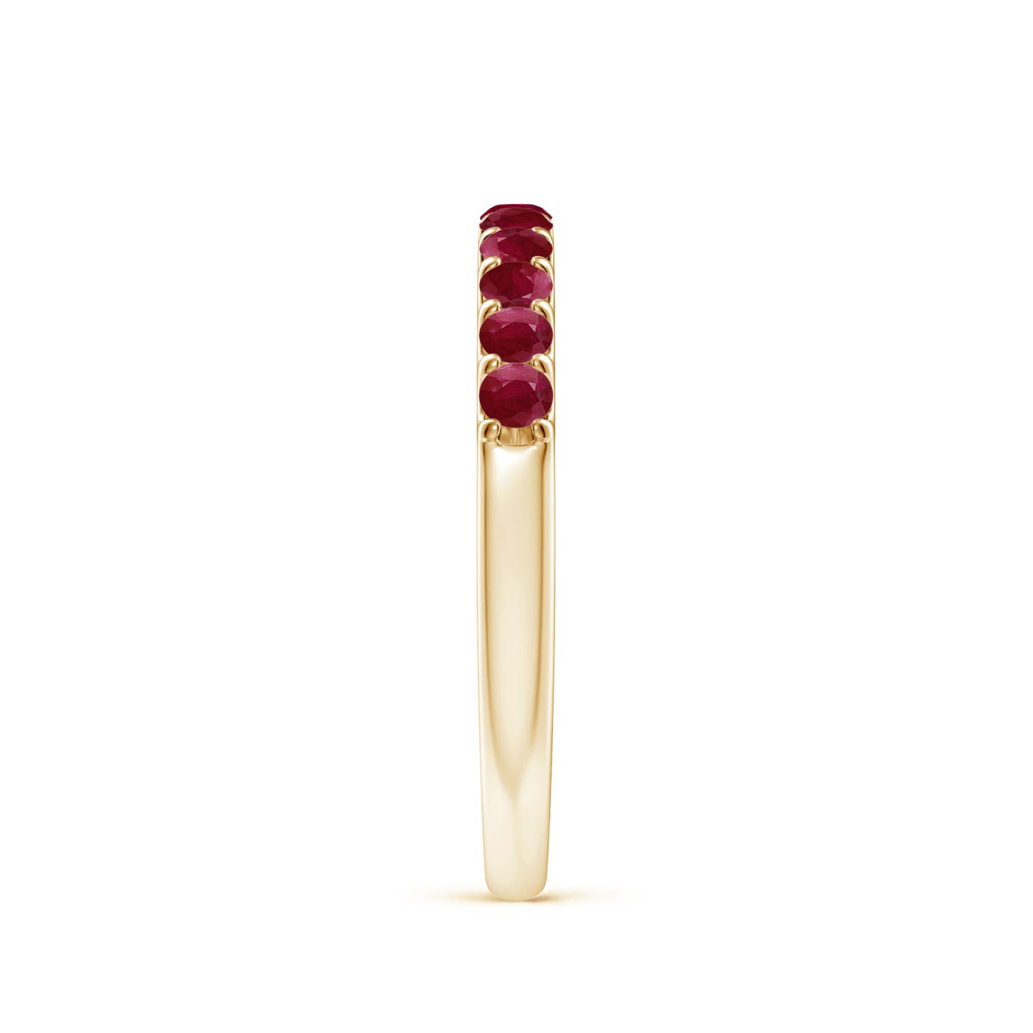 A - Ruby / 0.61 CT / 14 KT Yellow Gold