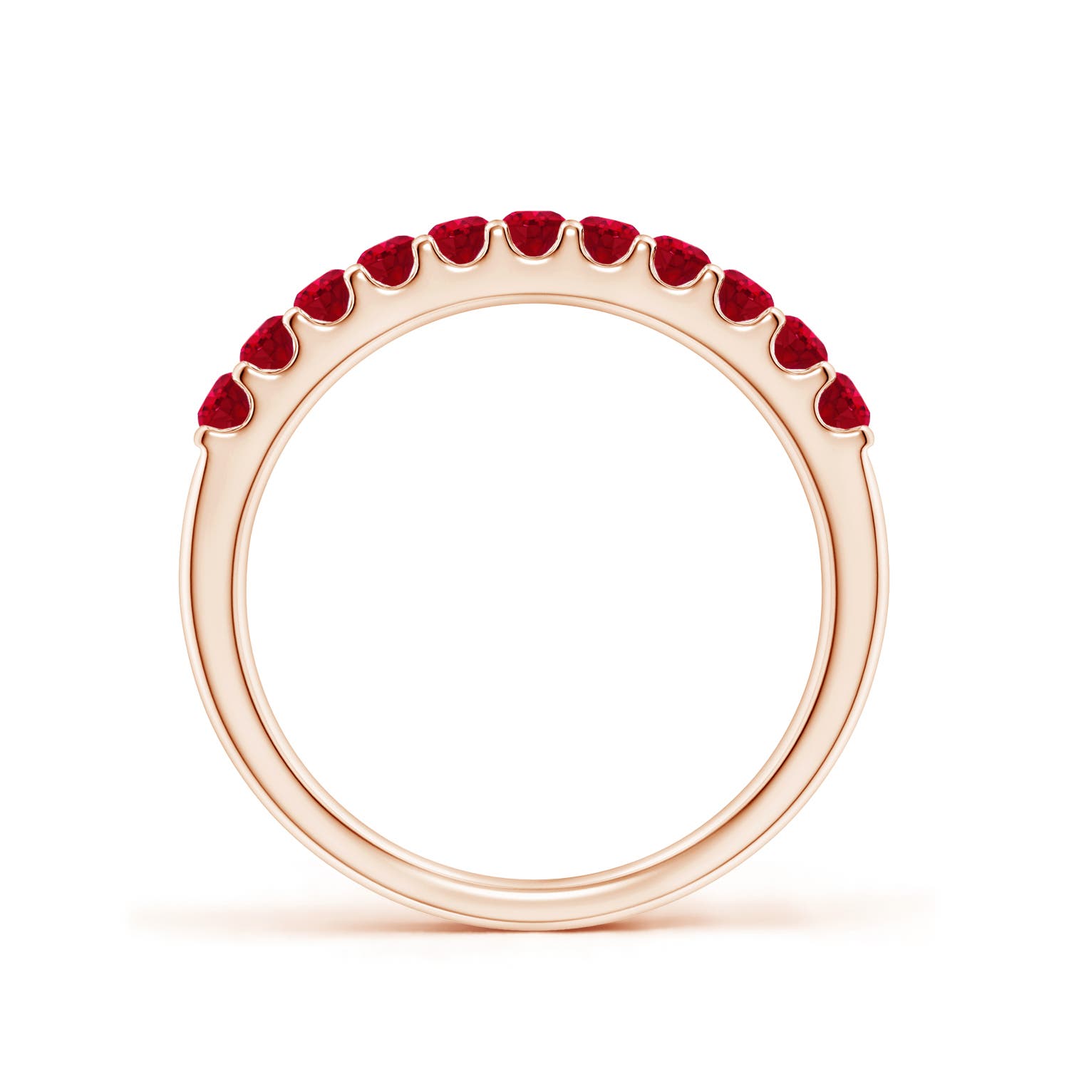 AAA - Ruby / 0.61 CT / 14 KT Rose Gold