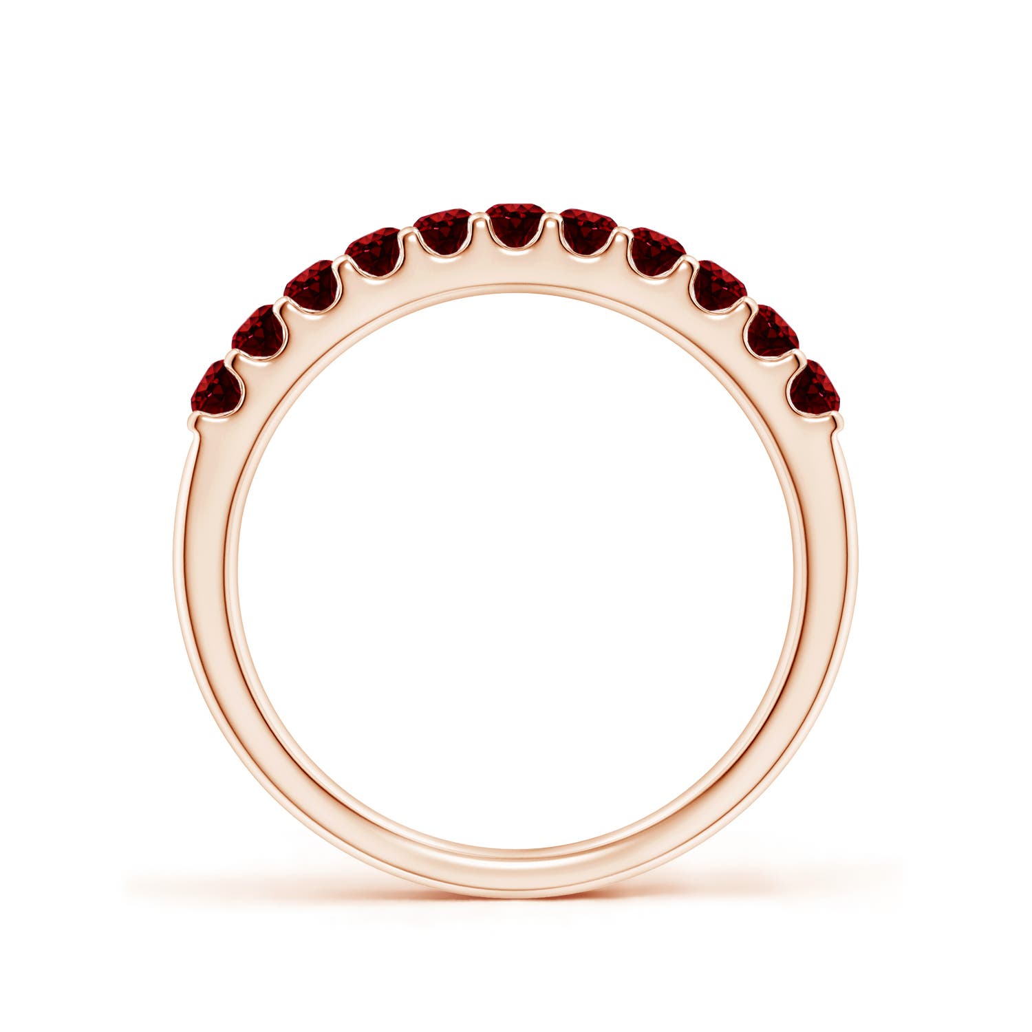 AAAA - Ruby / 0.61 CT / 14 KT Rose Gold