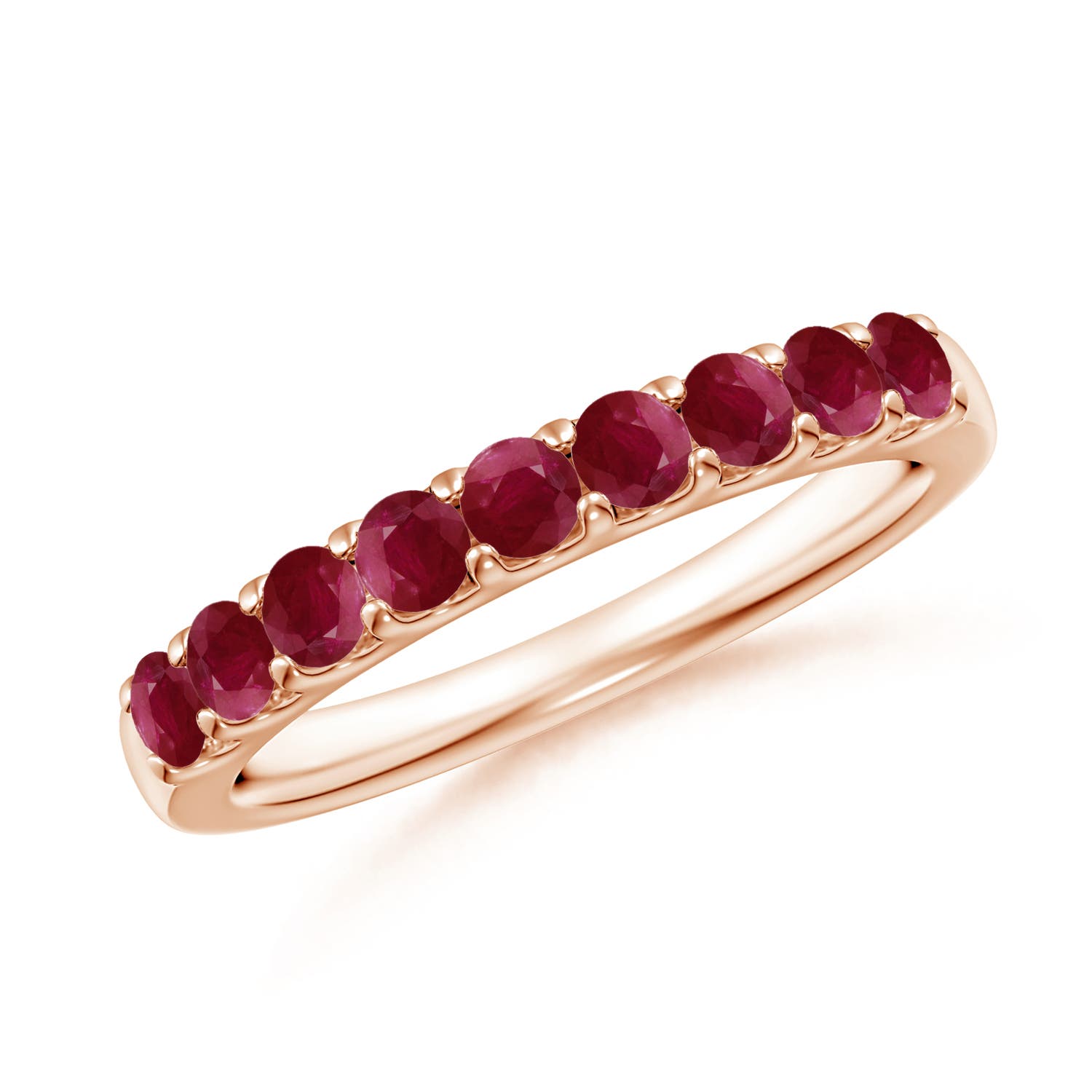 A - Ruby / 0.81 CT / 14 KT Rose Gold