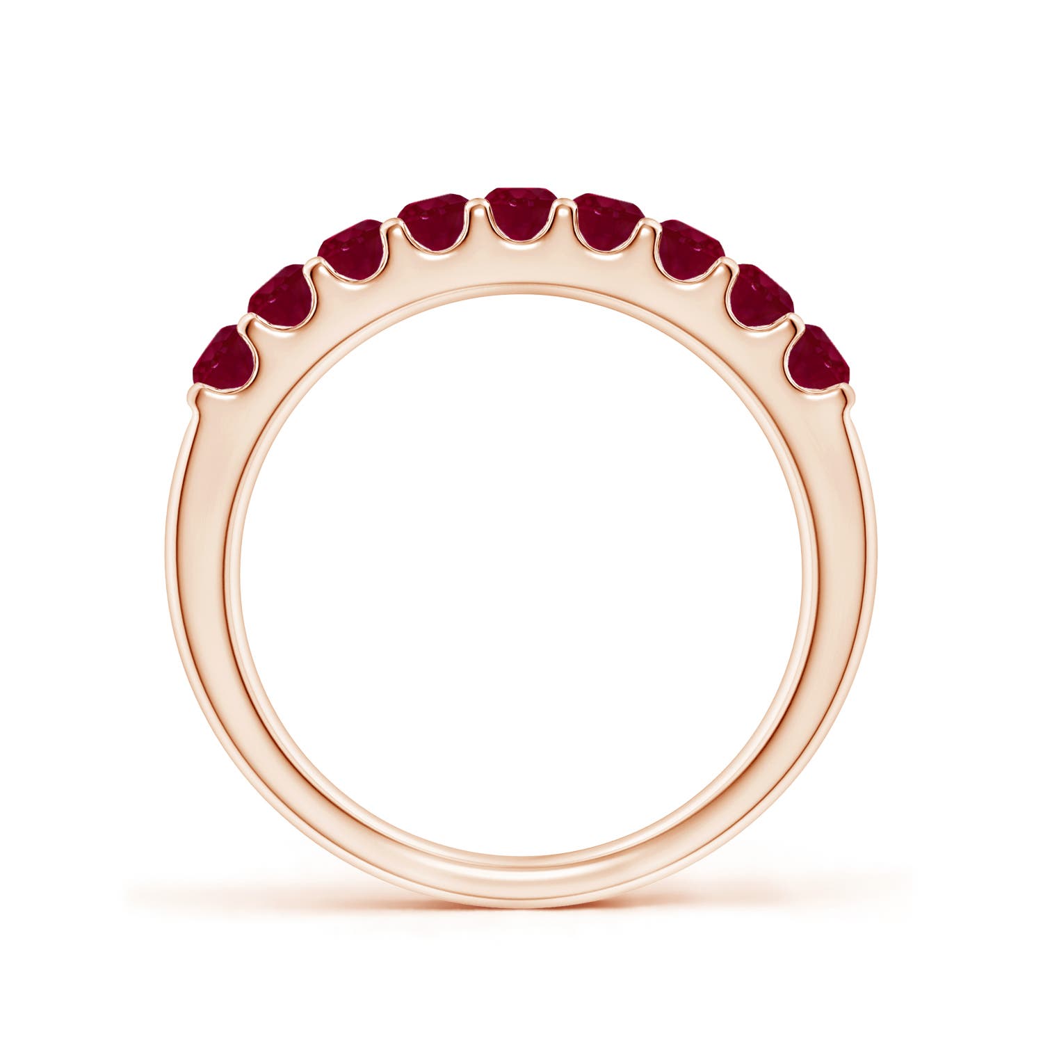 A - Ruby / 0.81 CT / 14 KT Rose Gold