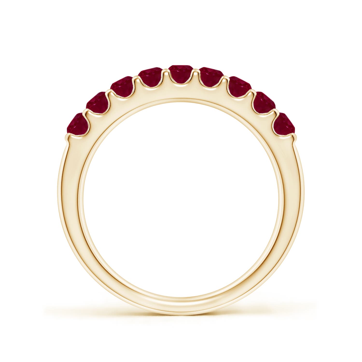 A - Ruby / 0.81 CT / 14 KT Yellow Gold