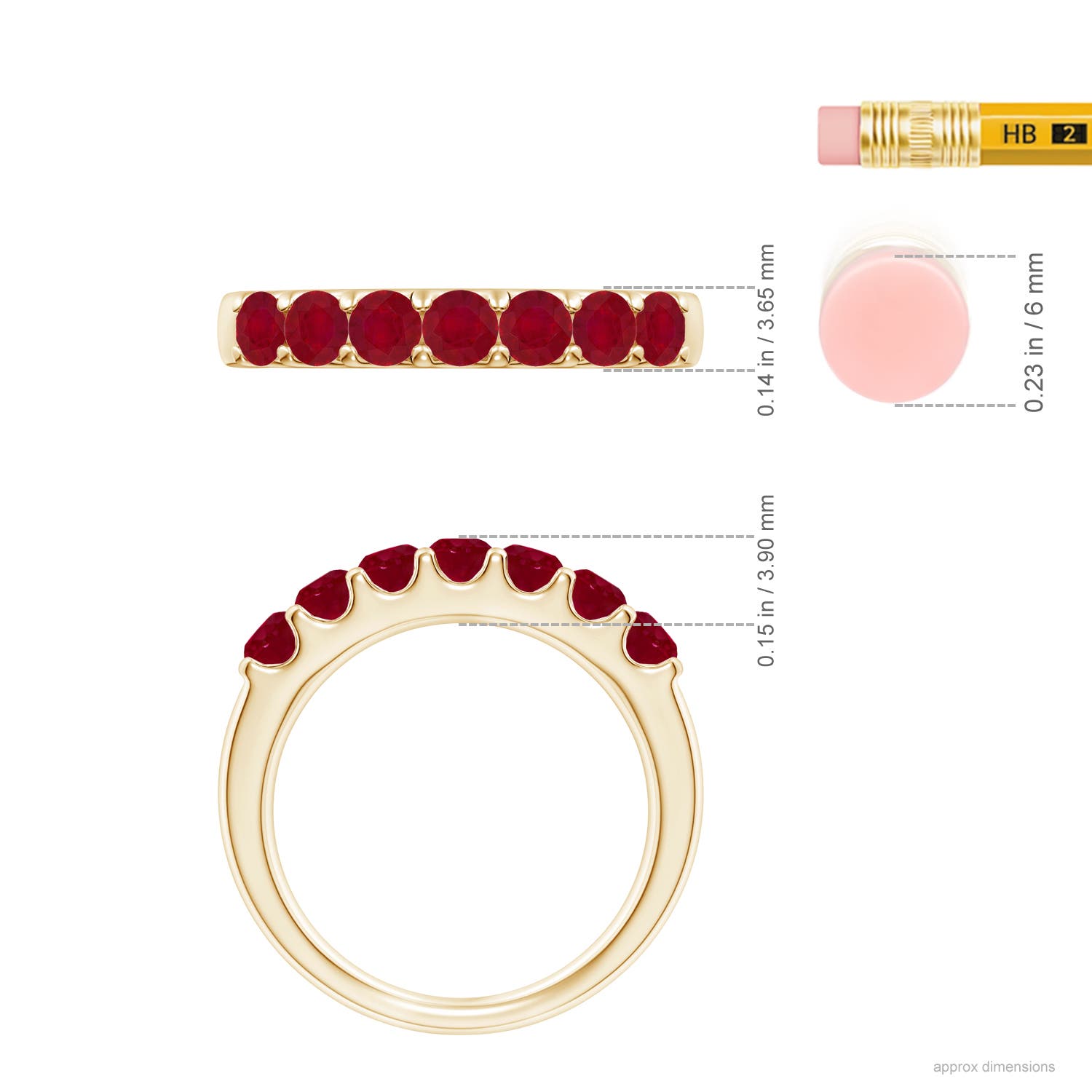 AA - Ruby / 1.19 CT / 14 KT Yellow Gold