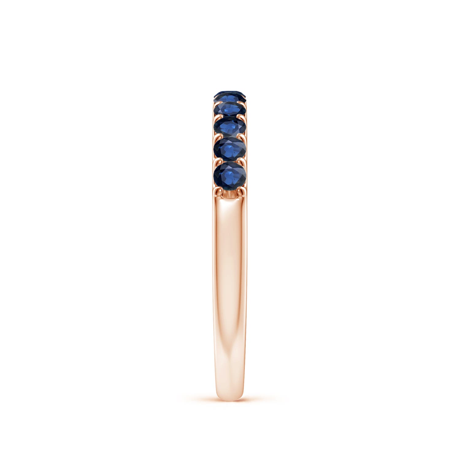 AA - Blue Sapphire / 0.61 CT / 14 KT Rose Gold