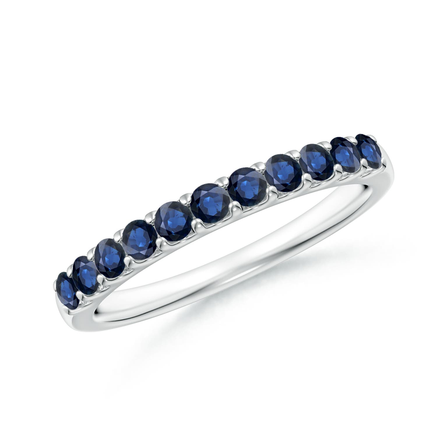 AA - Blue Sapphire / 0.61 CT / 14 KT White Gold