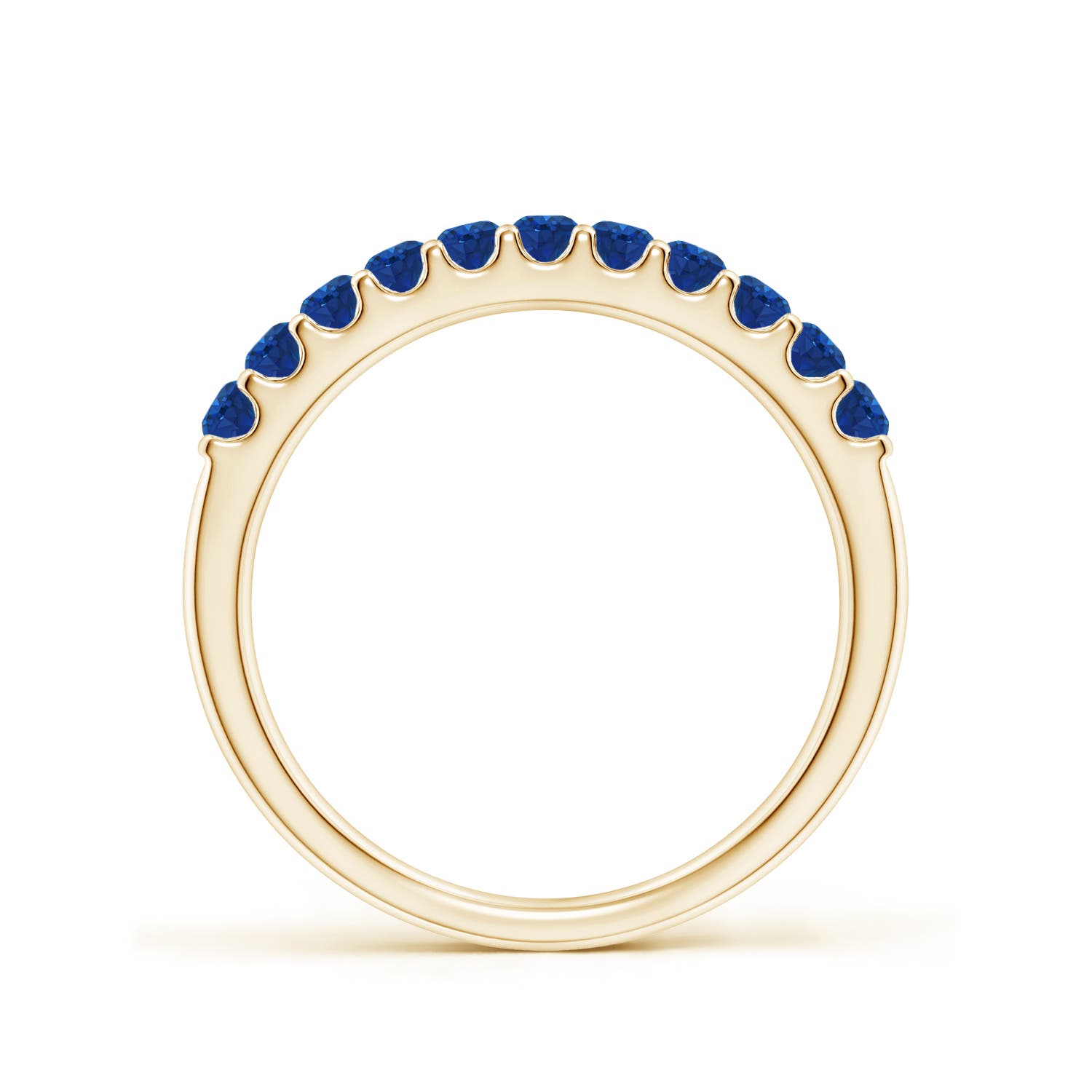 AAA - Blue Sapphire / 0.61 CT / 14 KT Yellow Gold