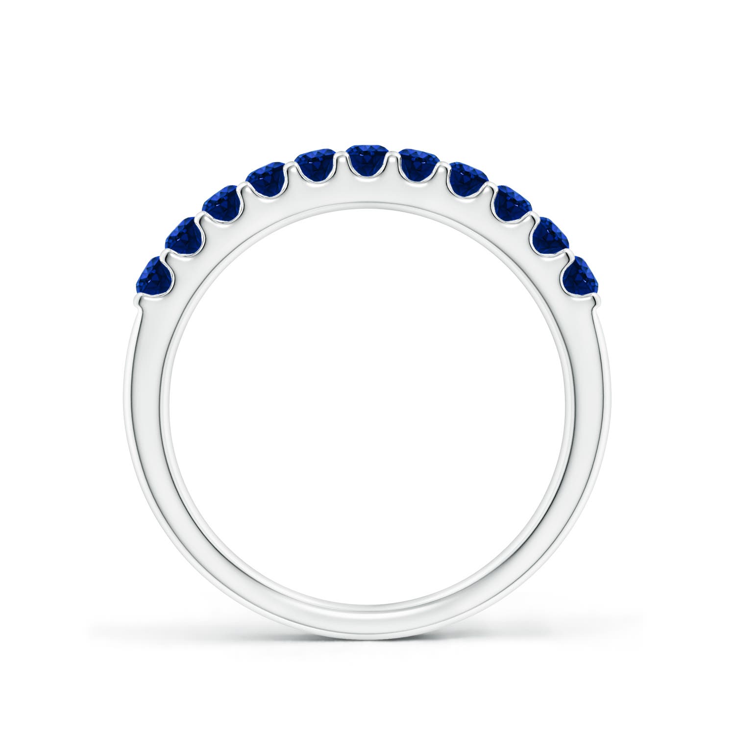 AAAA - Blue Sapphire / 0.61 CT / 14 KT White Gold