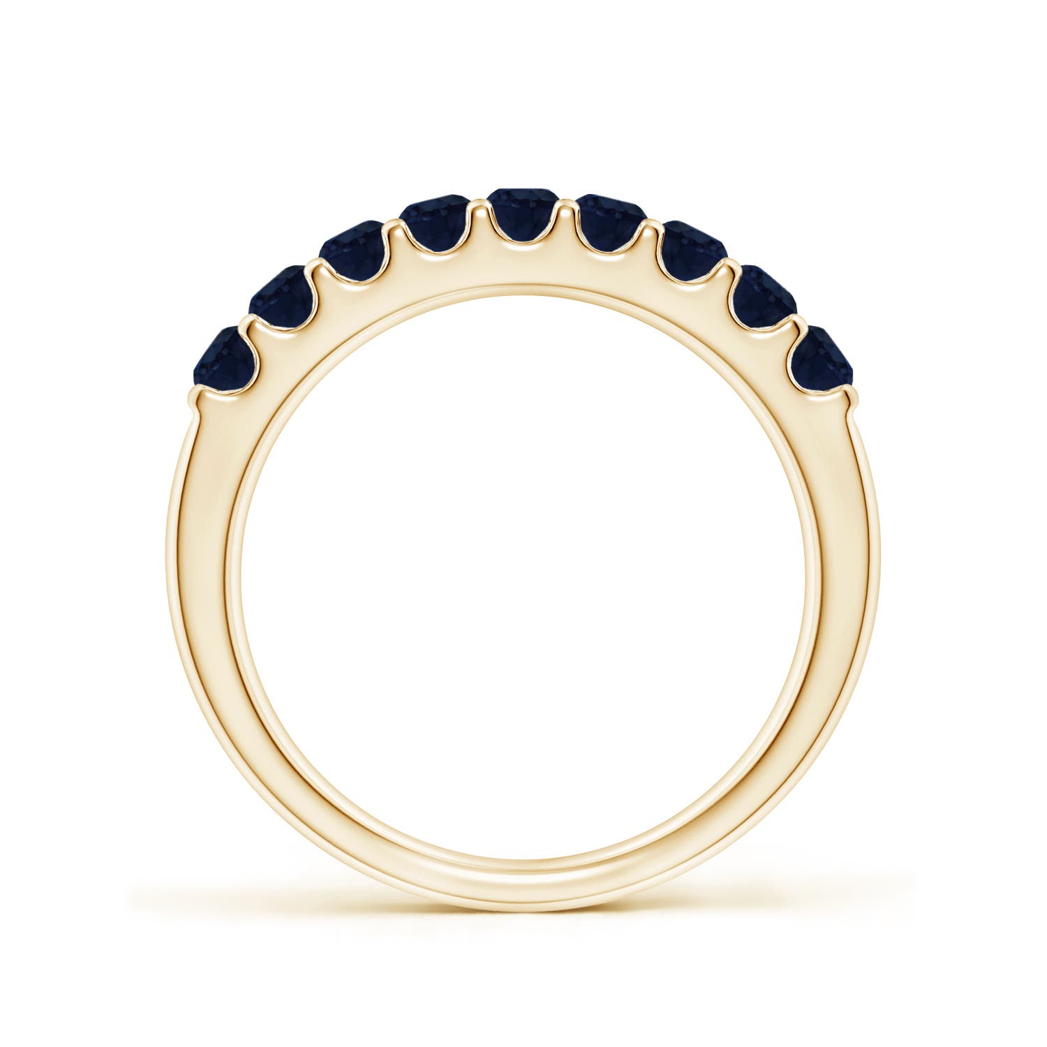 A - Blue Sapphire / 0.81 CT / 14 KT Yellow Gold