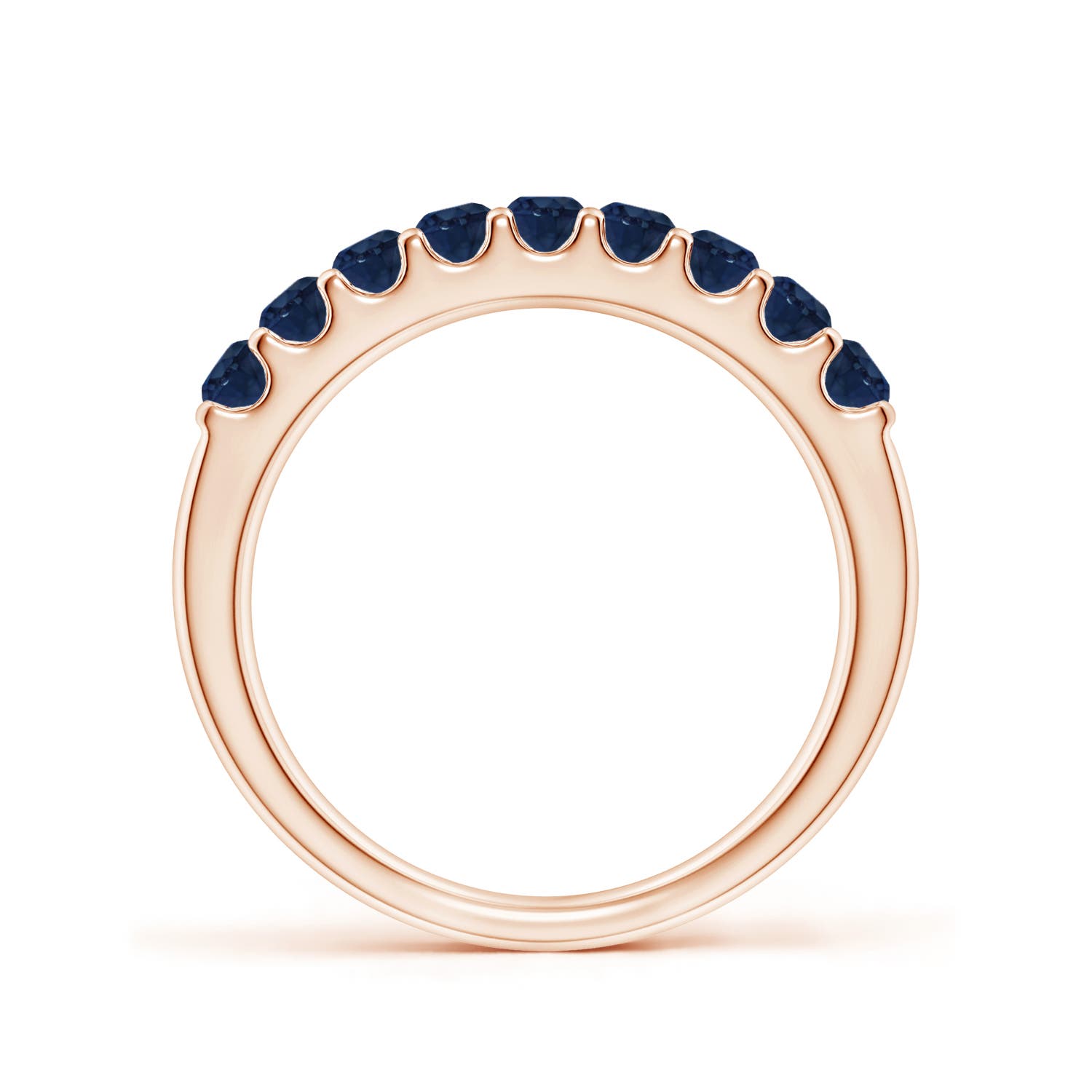 AA - Blue Sapphire / 0.81 CT / 14 KT Rose Gold