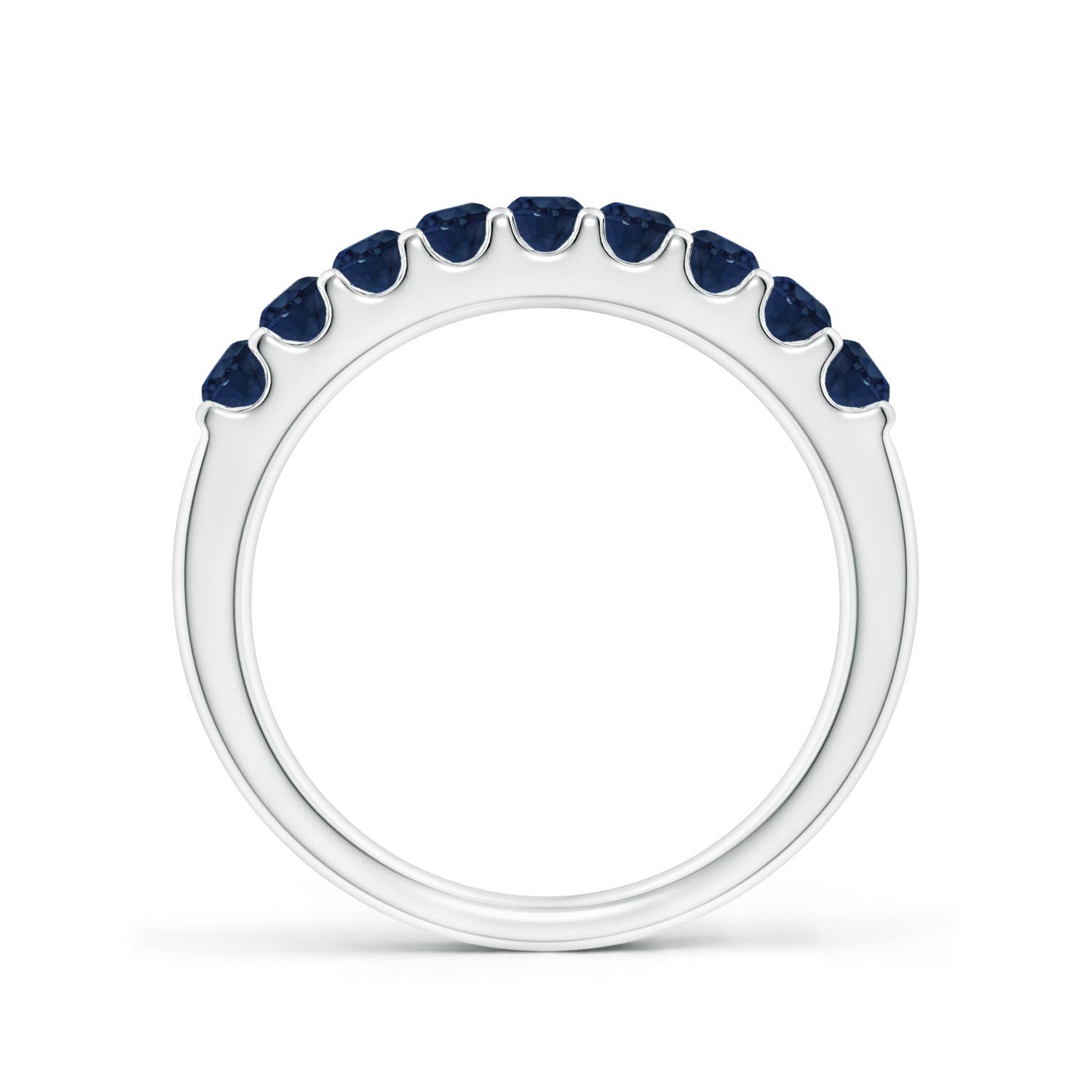 AA - Blue Sapphire / 0.81 CT / 14 KT White Gold