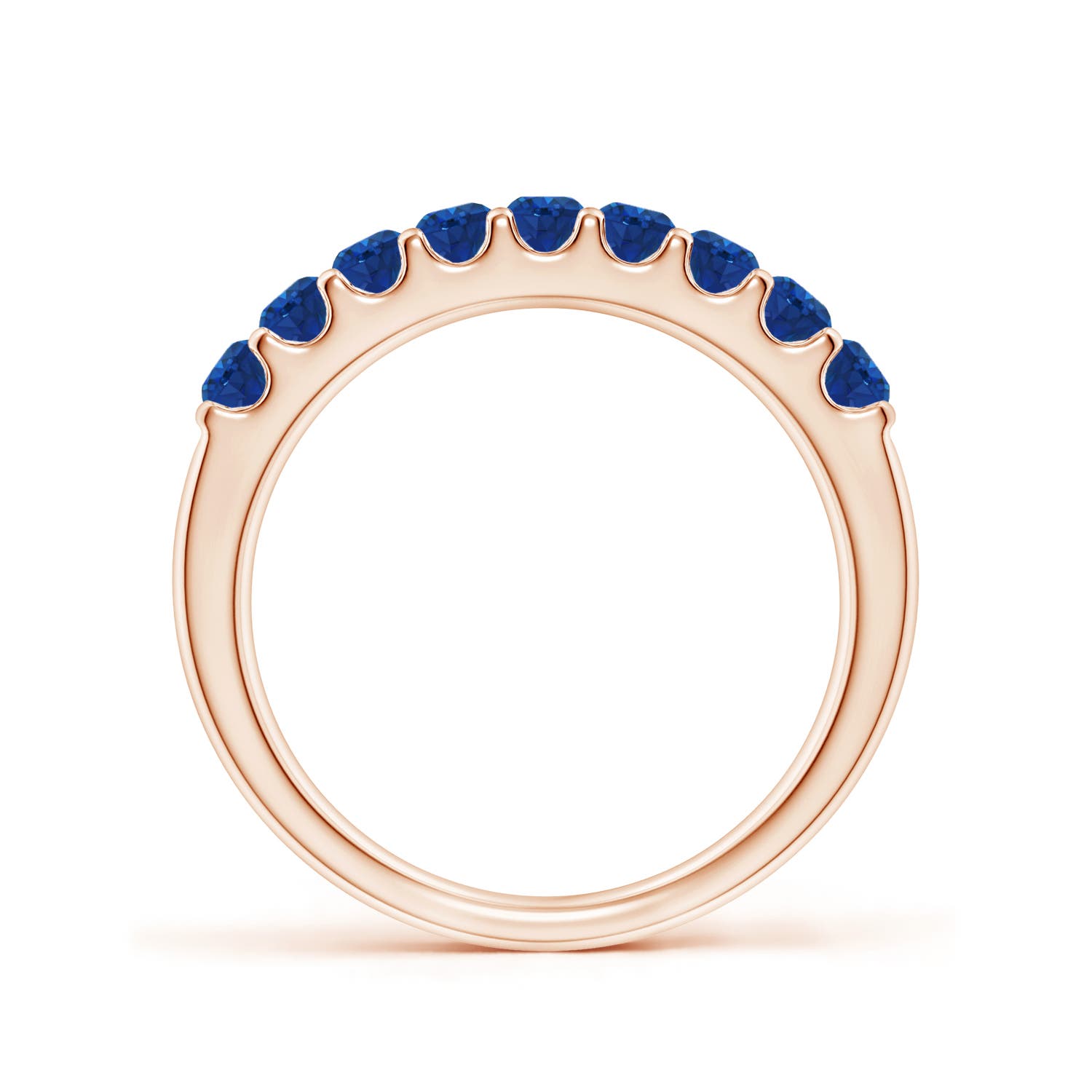 AAA - Blue Sapphire / 0.81 CT / 14 KT Rose Gold