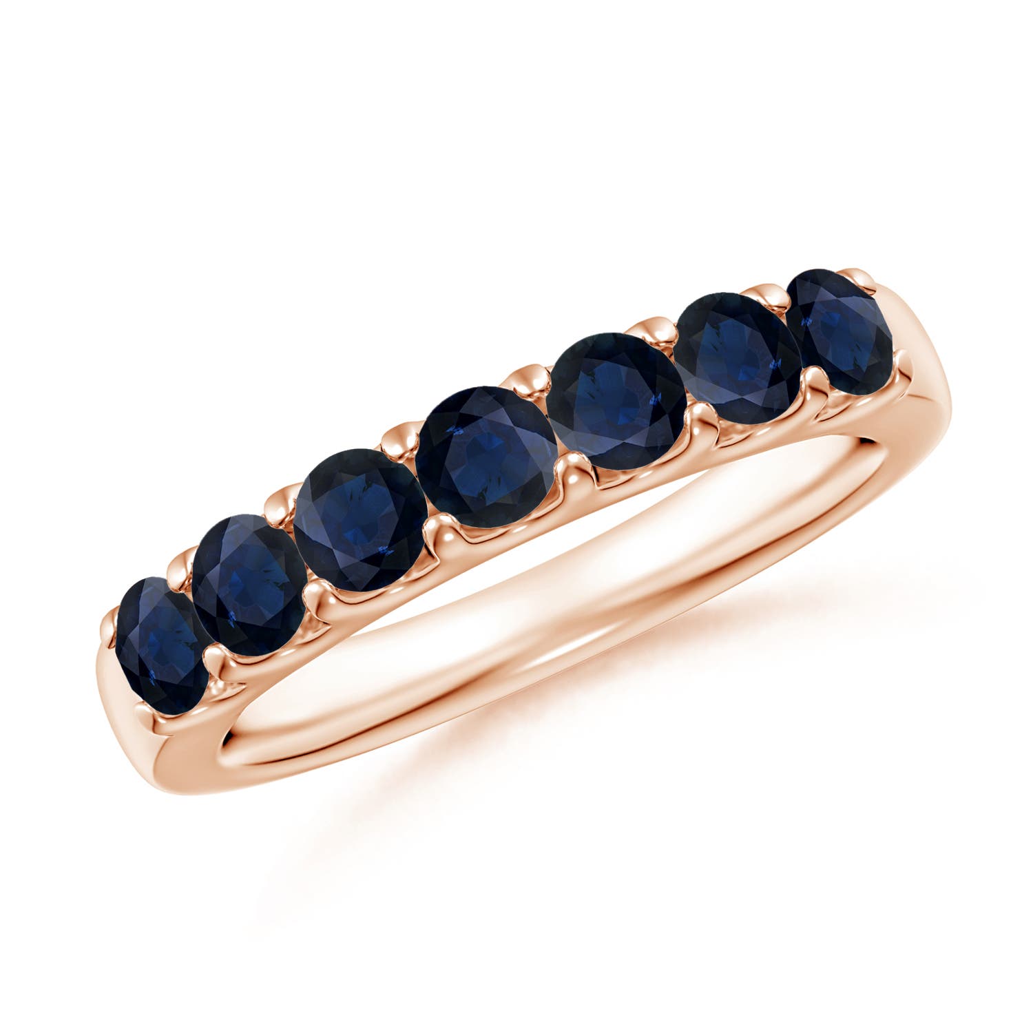 A - Blue Sapphire / 1.05 CT / 14 KT Rose Gold