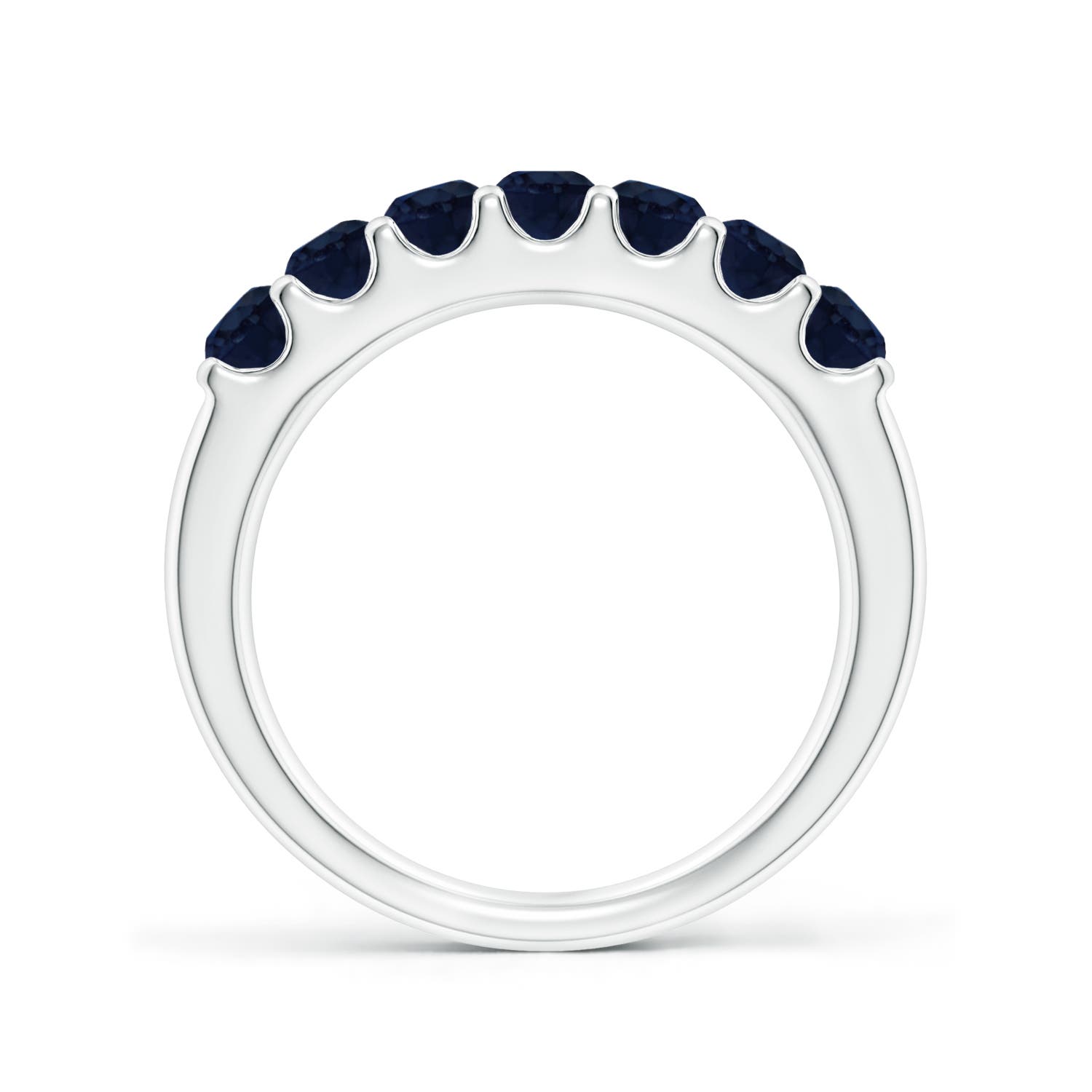 A - Blue Sapphire / 1.05 CT / 14 KT White Gold