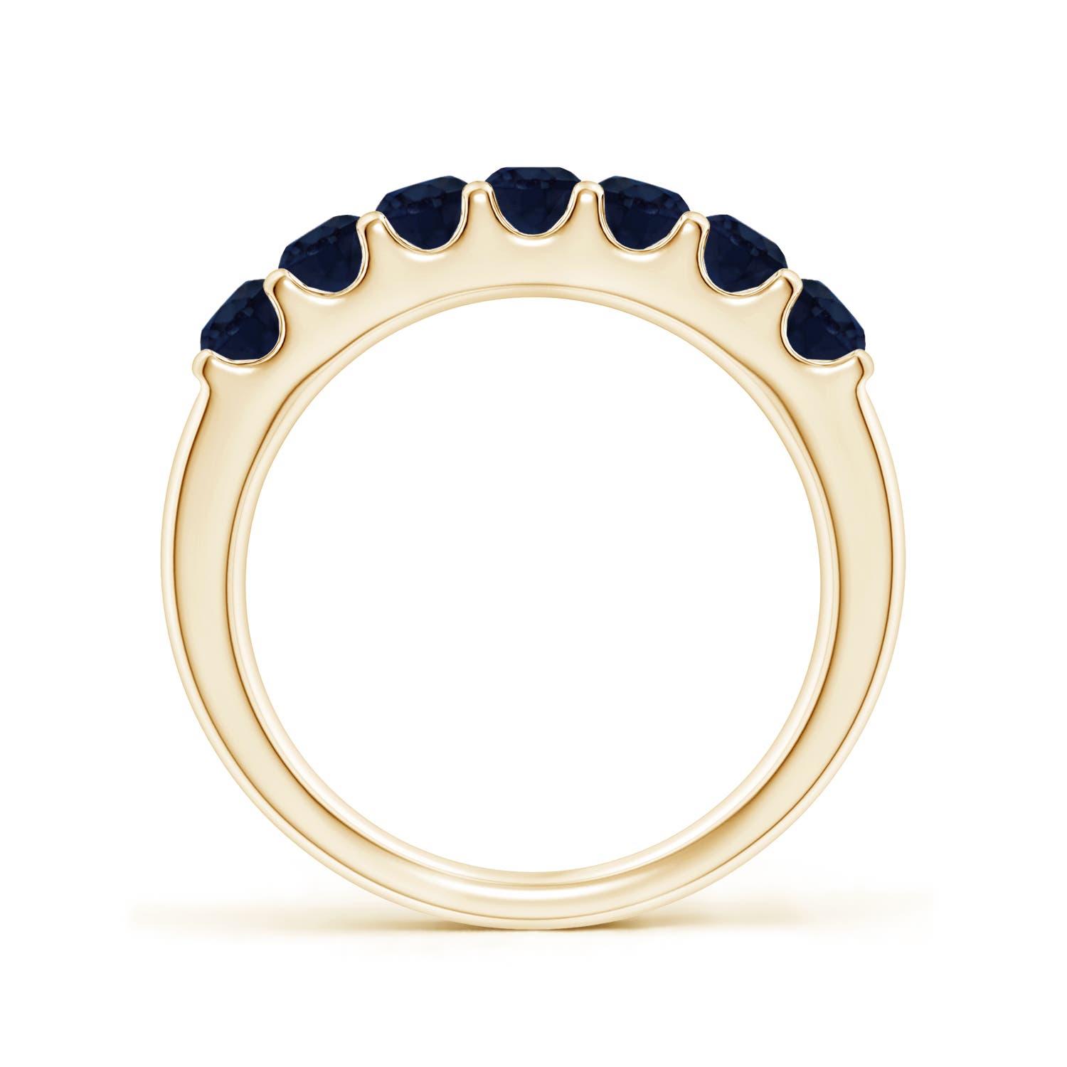 A - Blue Sapphire / 1.05 CT / 14 KT Yellow Gold