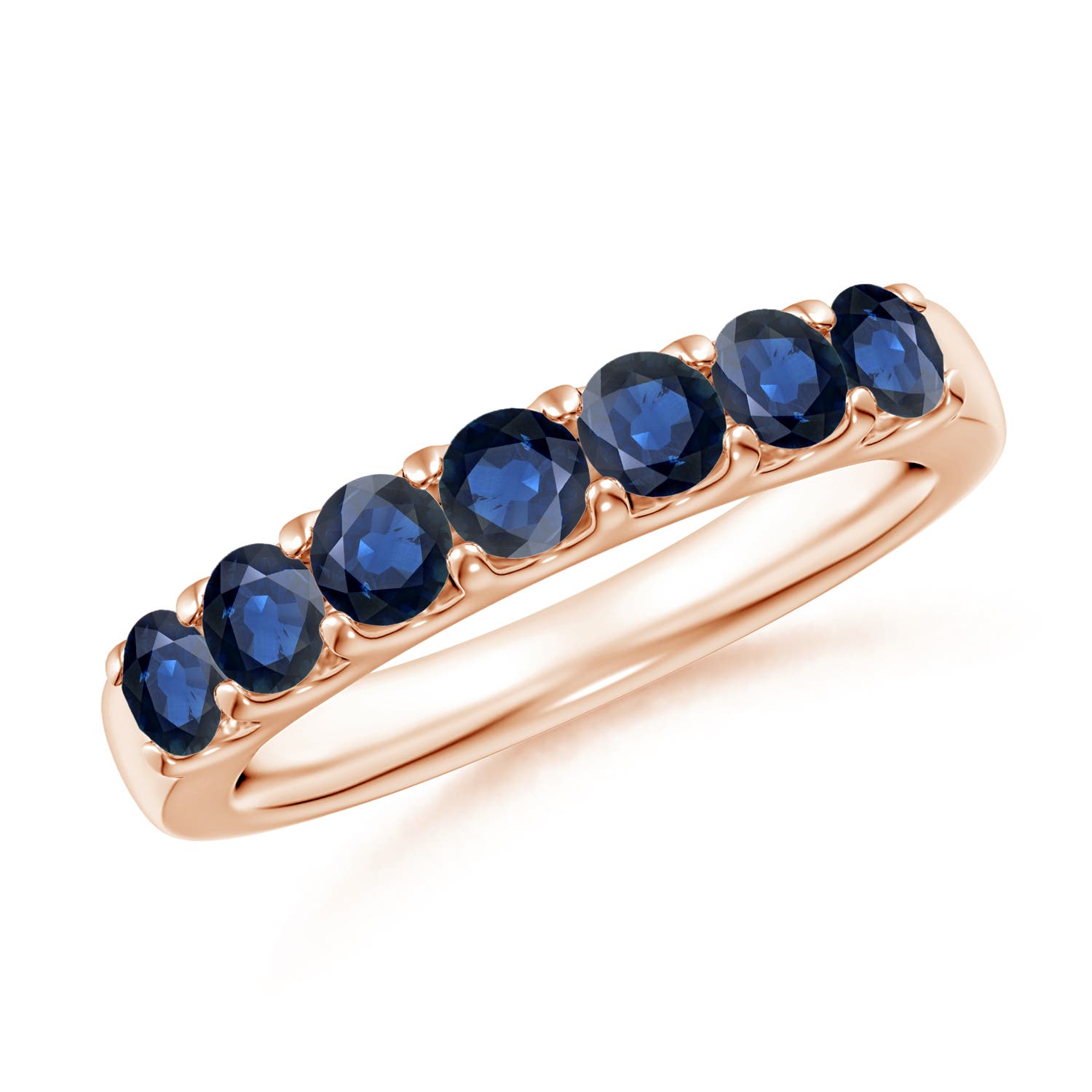 AA - Blue Sapphire / 1.05 CT / 14 KT Rose Gold