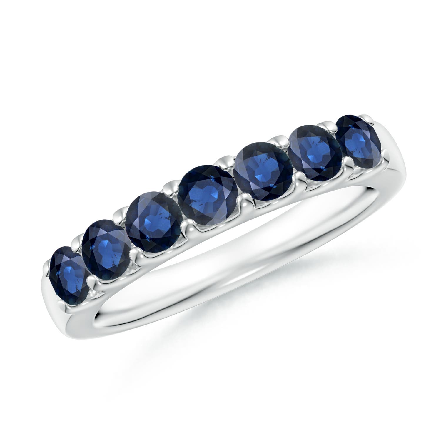 AA - Blue Sapphire / 1.05 CT / 14 KT White Gold