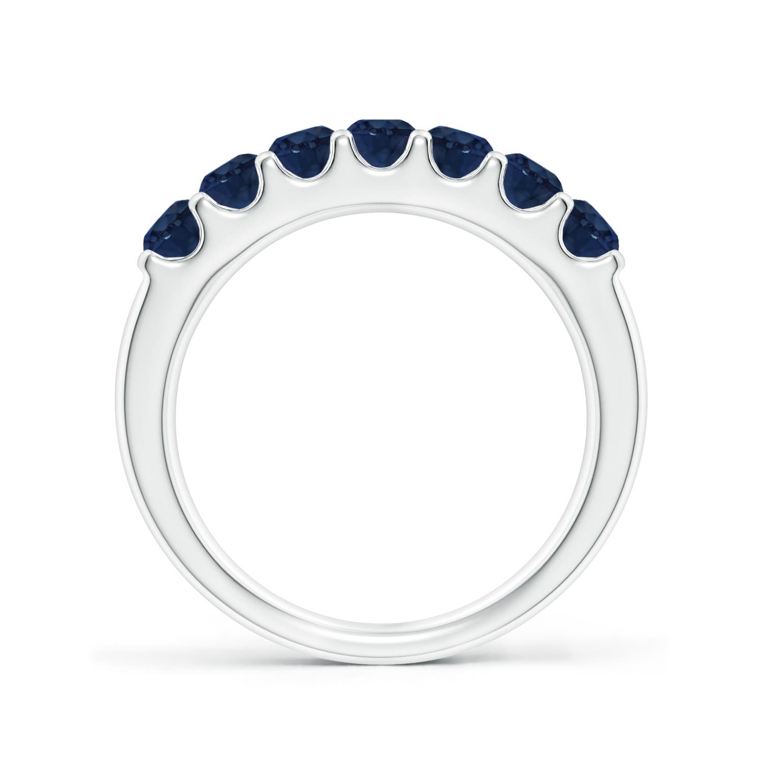 AA - Blue Sapphire / 1.05 CT / 14 KT White Gold