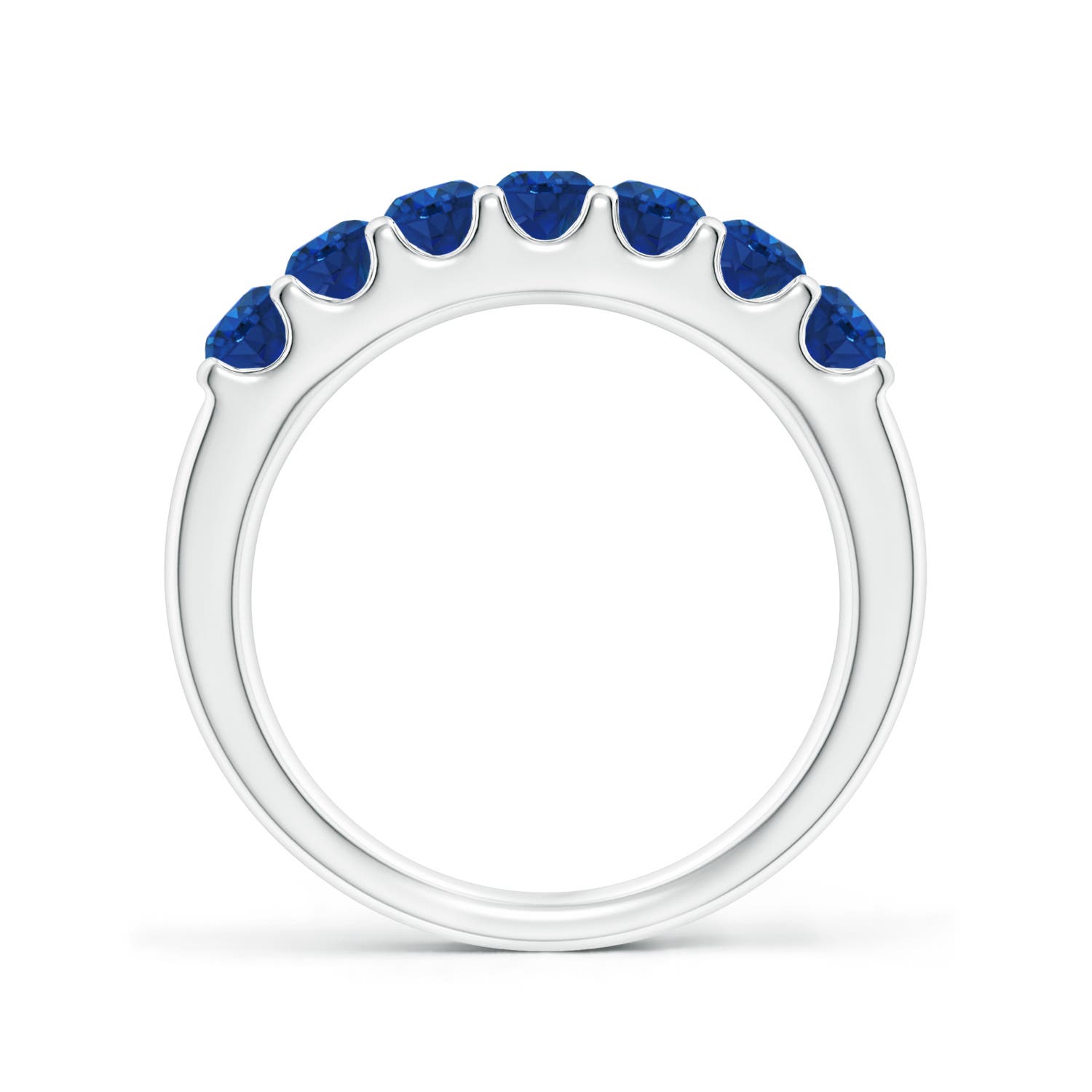 AAA - Blue Sapphire / 1.05 CT / 14 KT White Gold