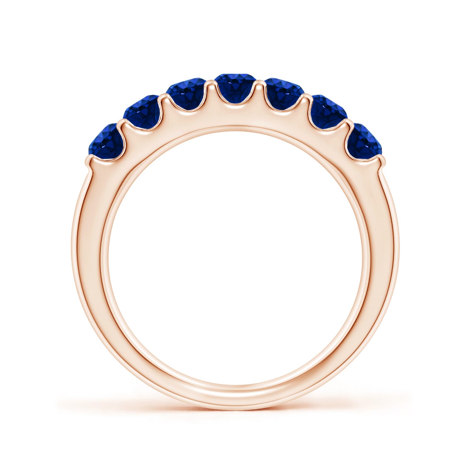 AAAA - Blue Sapphire / 1.05 CT / 14 KT Rose Gold