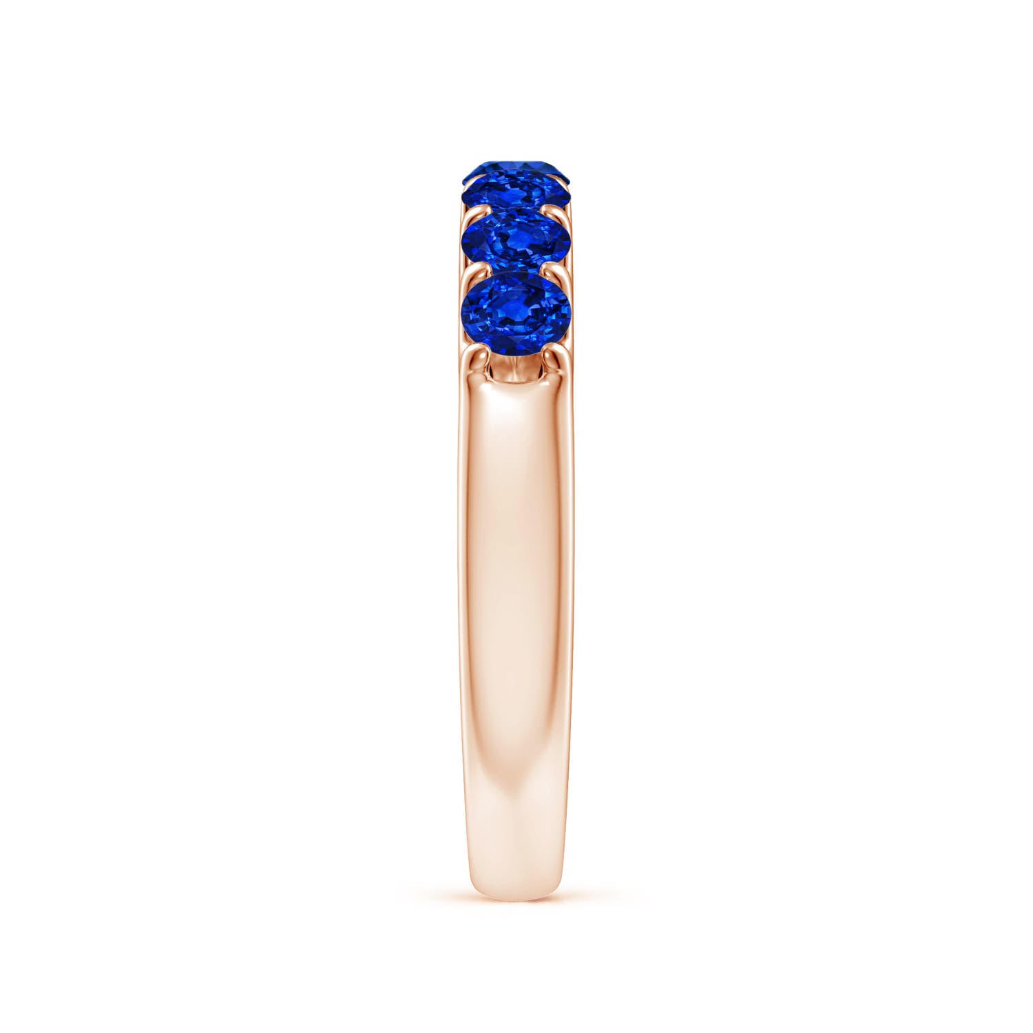 AAAA - Blue Sapphire / 1.05 CT / 14 KT Rose Gold