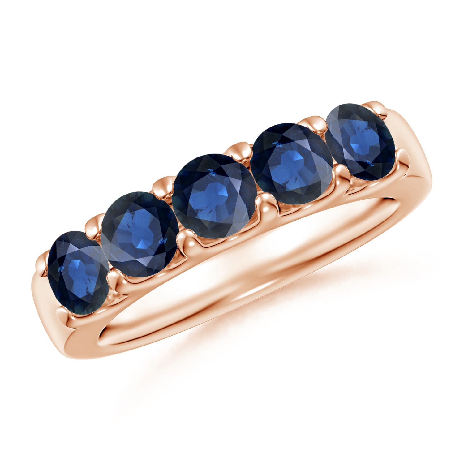 AA - Blue Sapphire / 1.75 CT / 14 KT Rose Gold